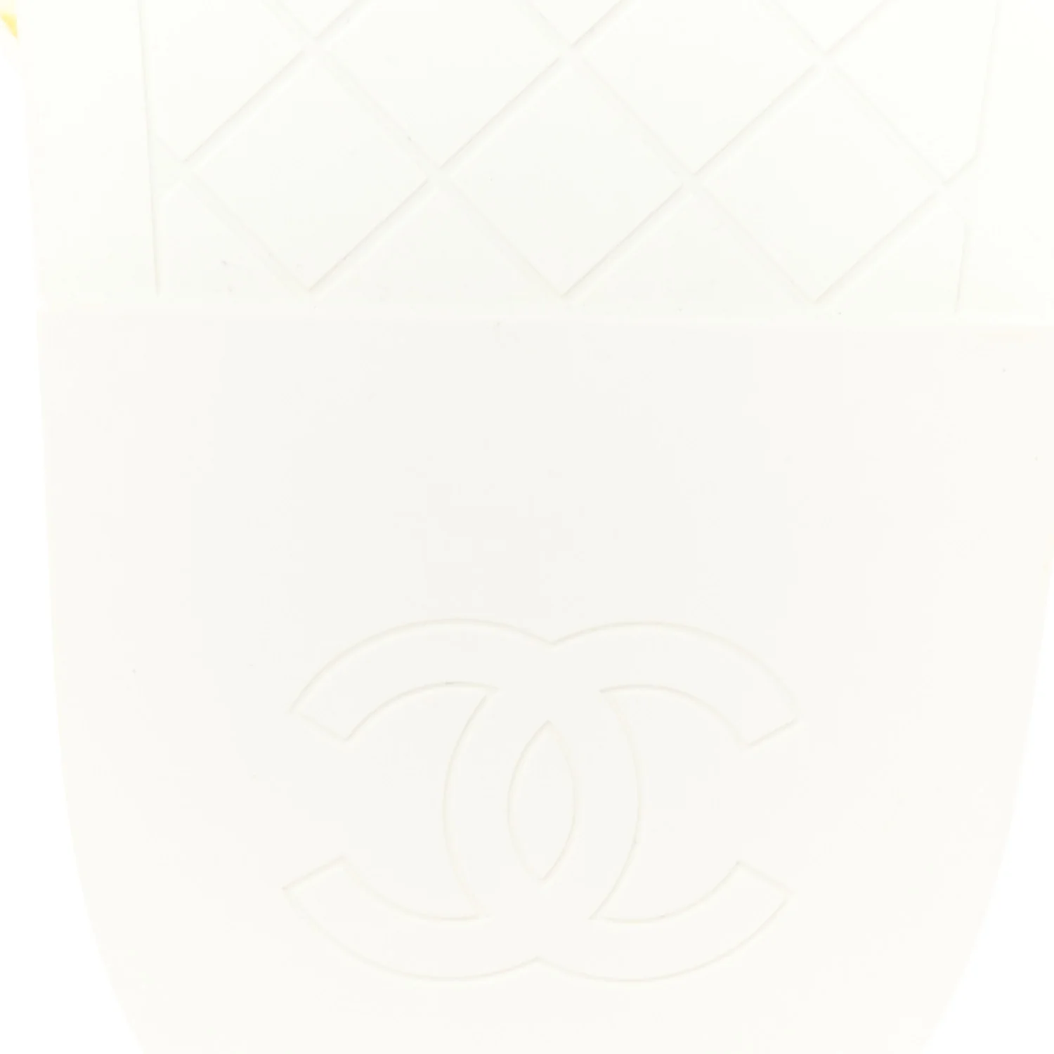 Printed Calfskin Velcro Dad Flat Mules 40 White Yellow - Top Club