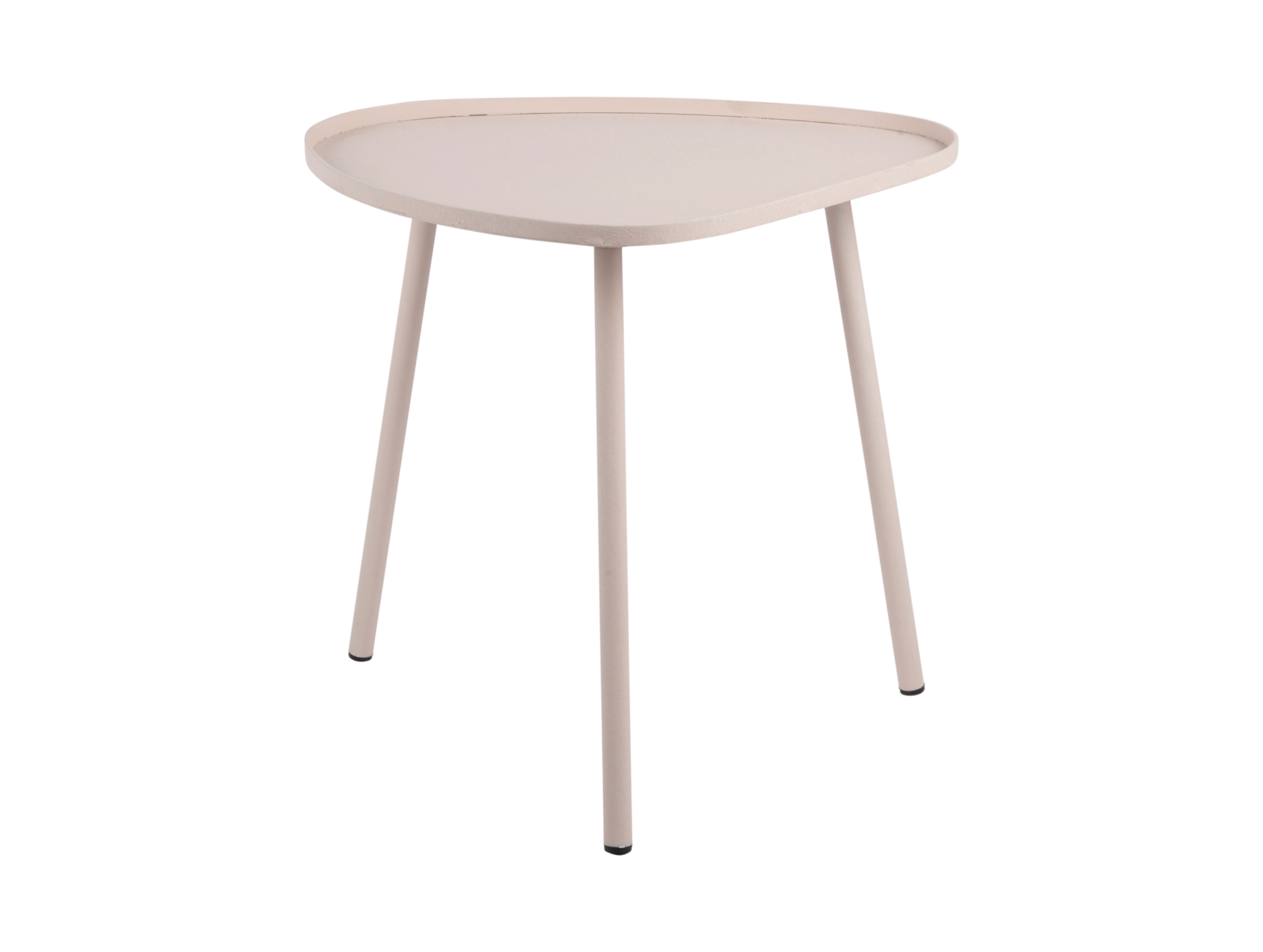 Side table Boaz large iron textured warm grey