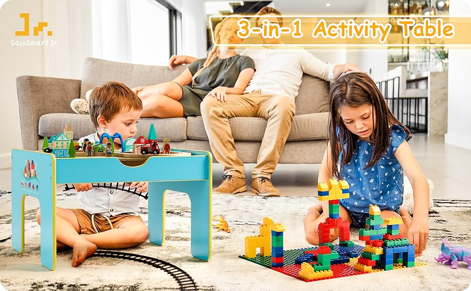 wooden activity table