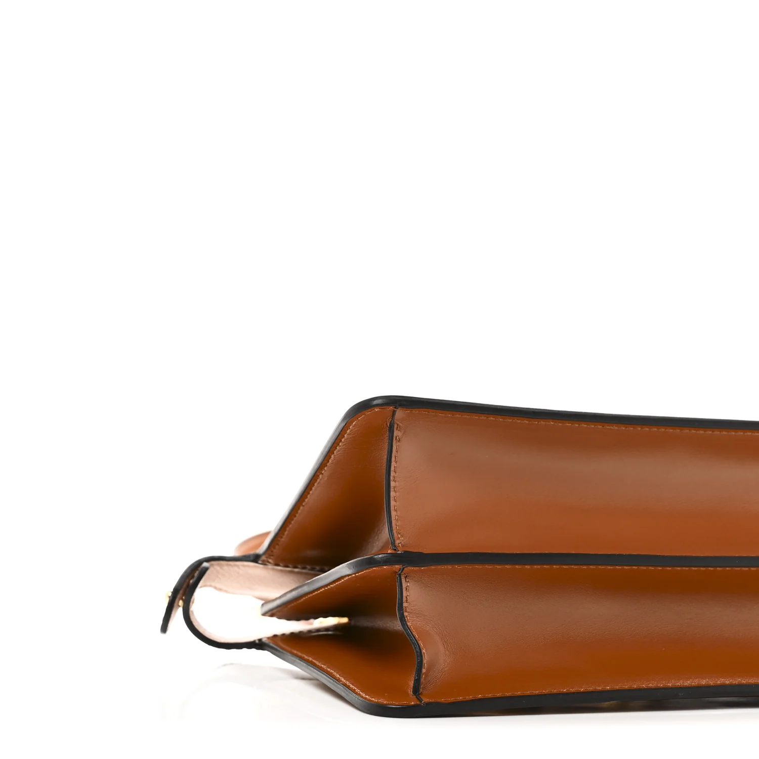 Vitello King Luxor Shiny Nappa Medium Peekaboo I SEE U East West Satchel Brandy Light Rose - Top Club