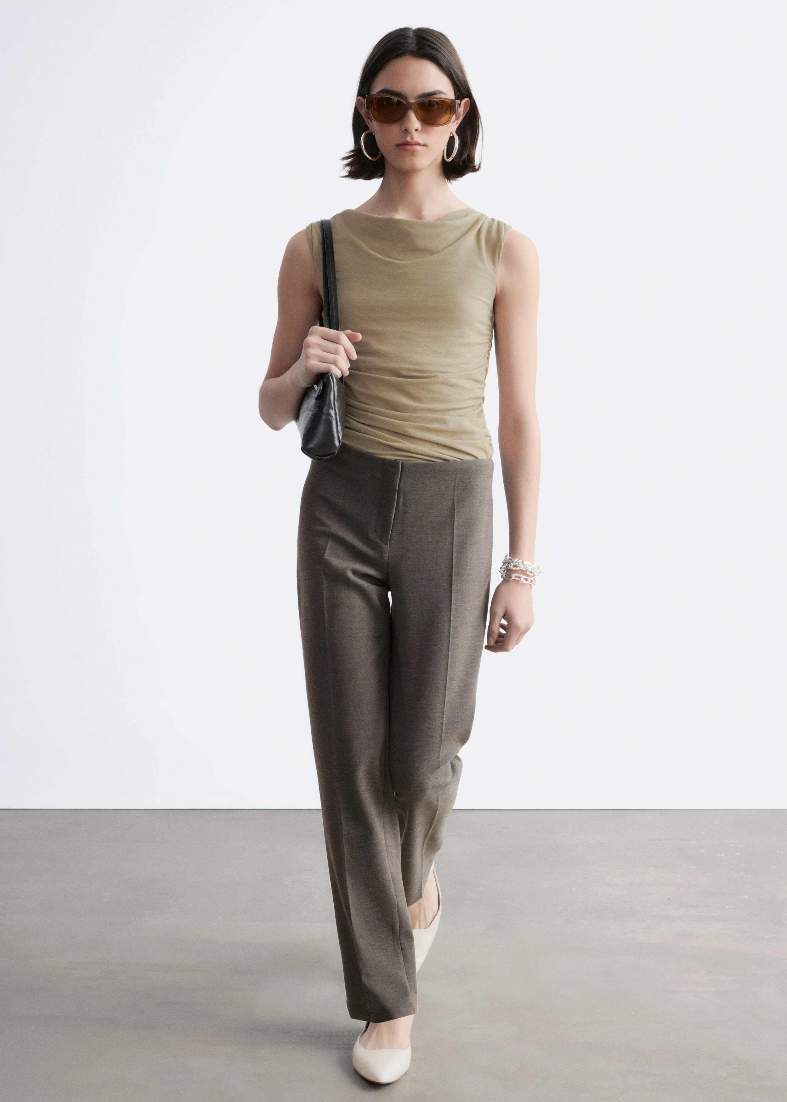 & Other Stories TAILORED PRESS-CREASE TROUSERS