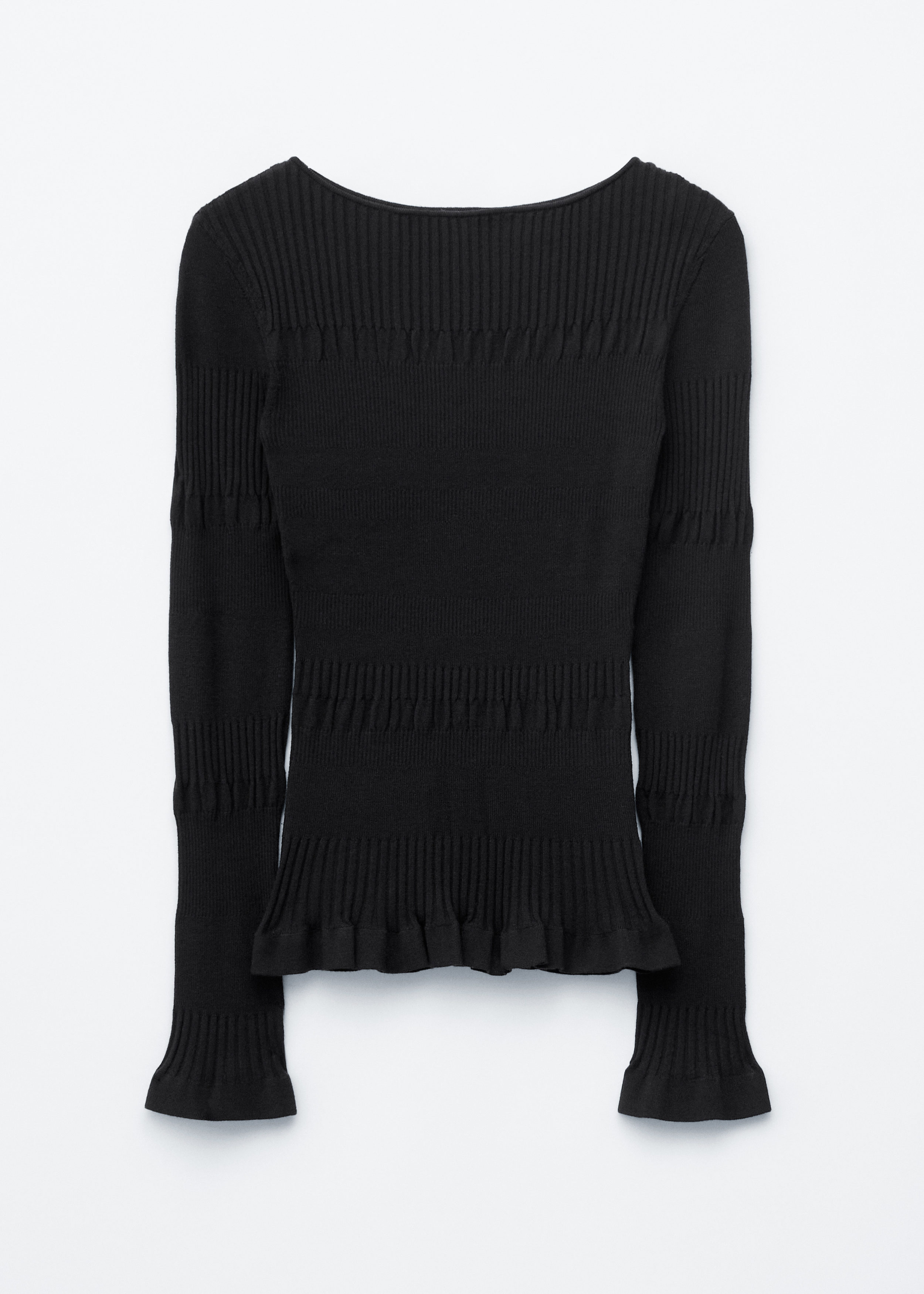 & Other Stories LONG-SLEEVE RIBBED TOP