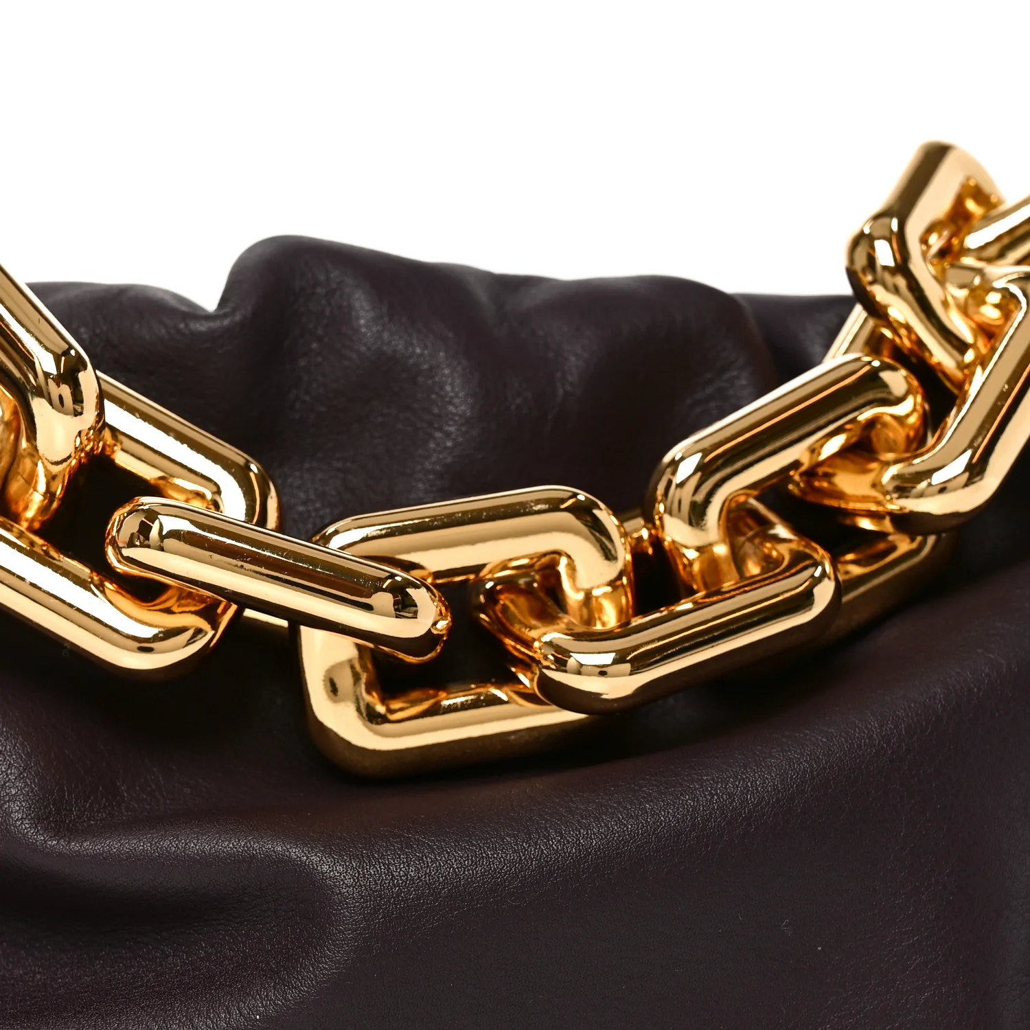 Calfskin The Pouch Chain Grape - Top Club