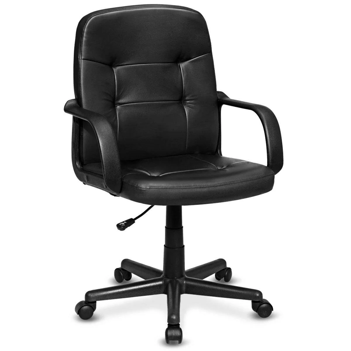 BEFOUNDLOVELY Executive Chair Mid Back Office W/Arms and Swivel Wheels