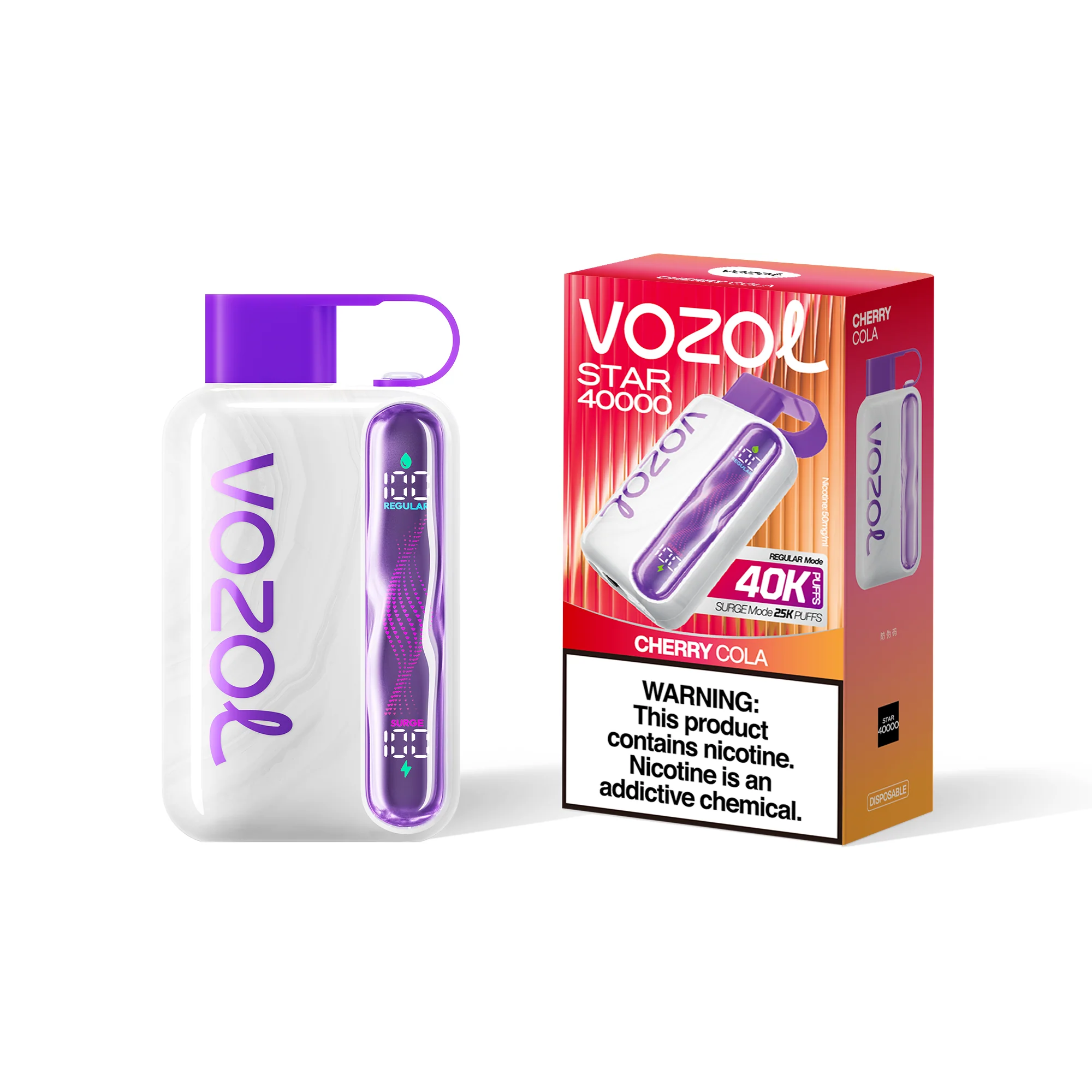 VOZOL STAR 40K jednorazowy e-papieros (wszystkie smaki)