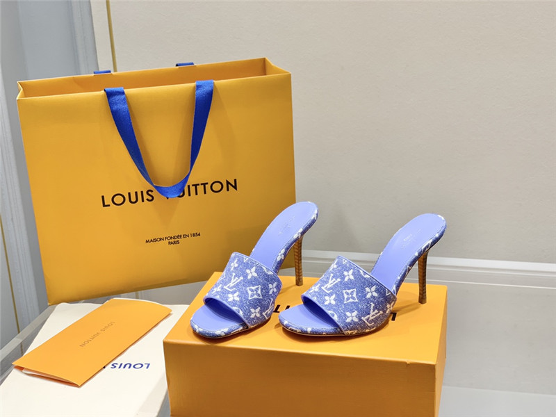 louis vuitton lv monogram high heel slippers - Sneaker Replica Workshop