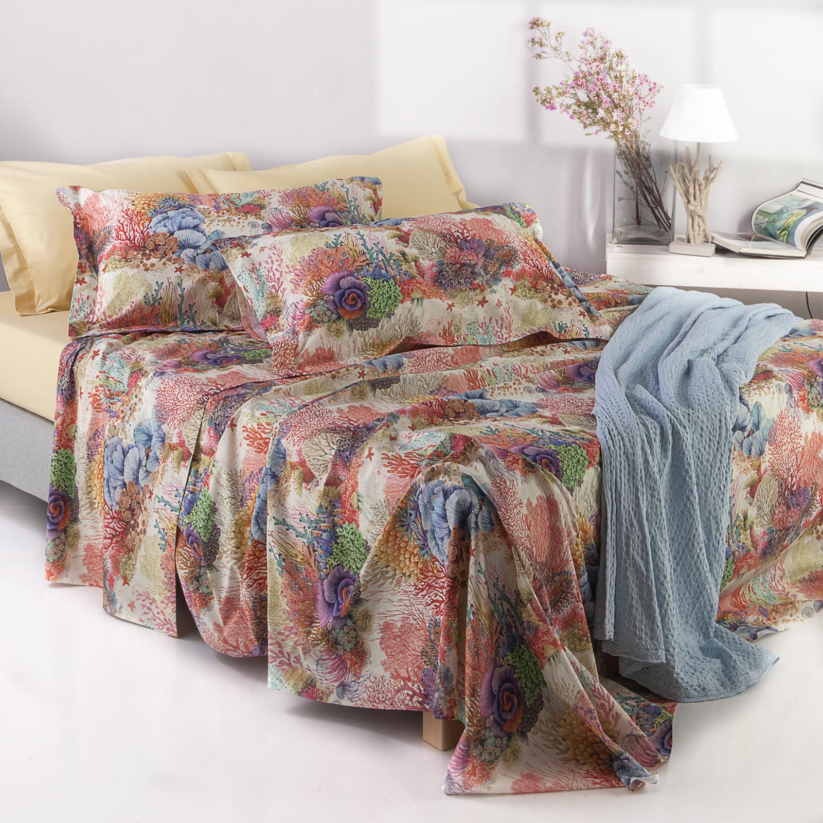 Copripiumino Con Federe In Percalle Sharm Matrimoniale