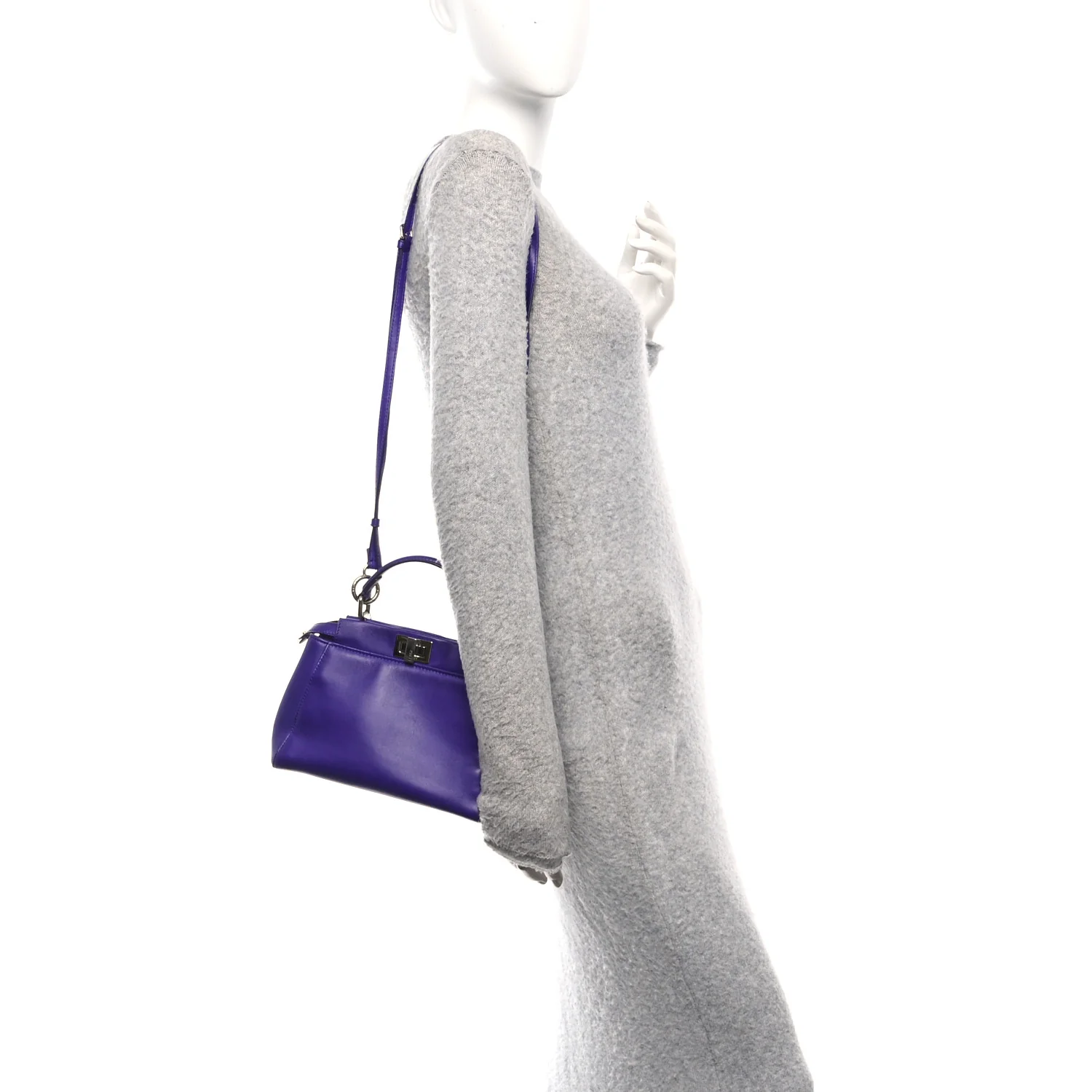 Nappa Mini Peekaboo Iconic Satchel Violet