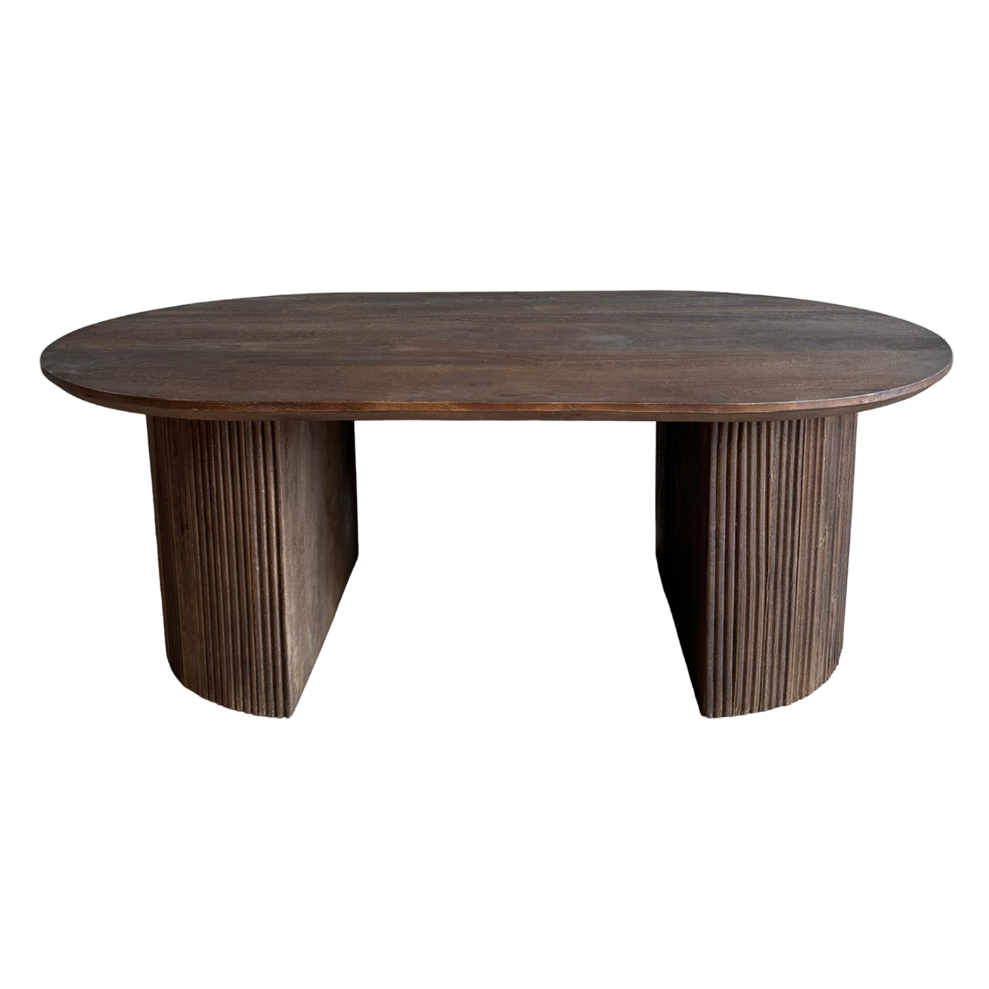 Old Inn wonen salontafel Luca bruin ovaal