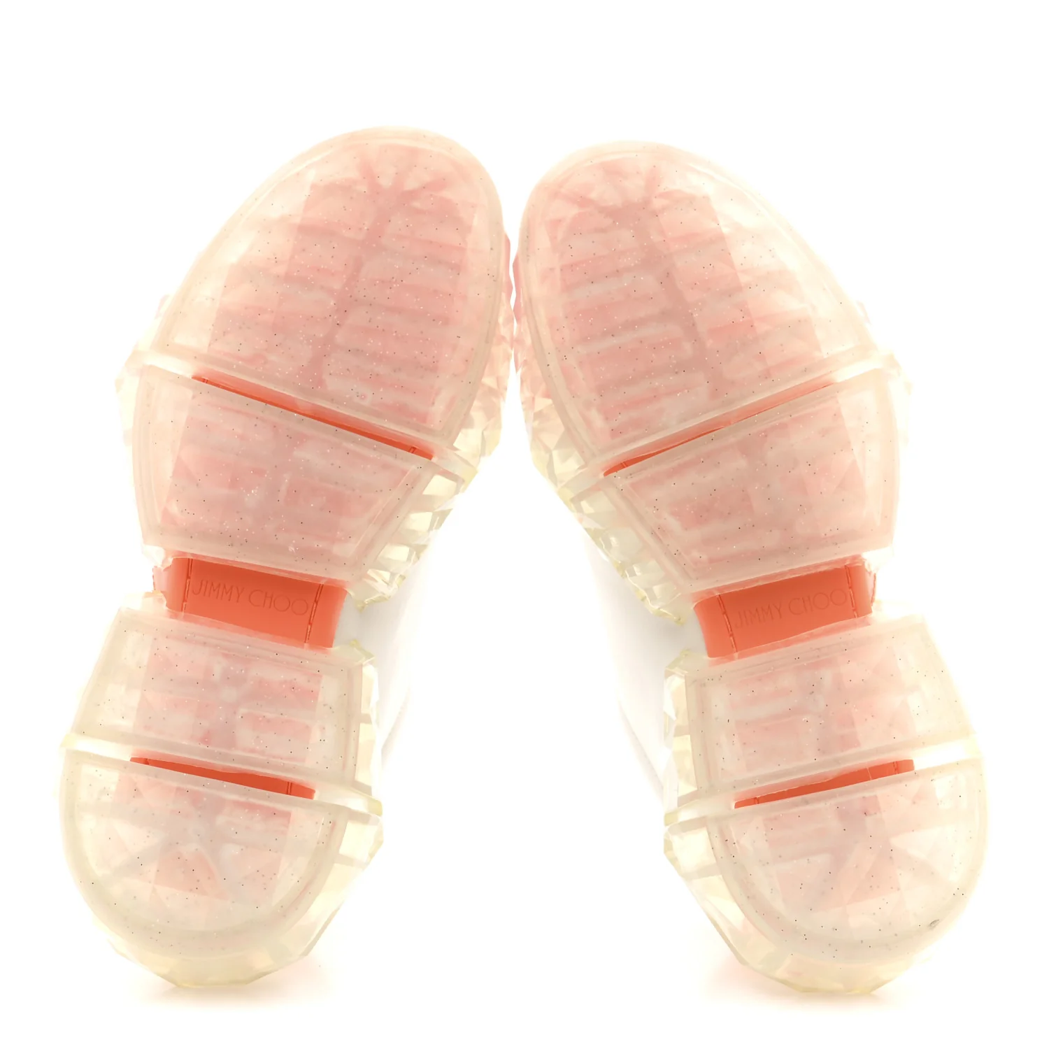 X JK JEONG Calfskin Patent Womens Diamond Low Top Sneaker 35 White Orange - Top Club