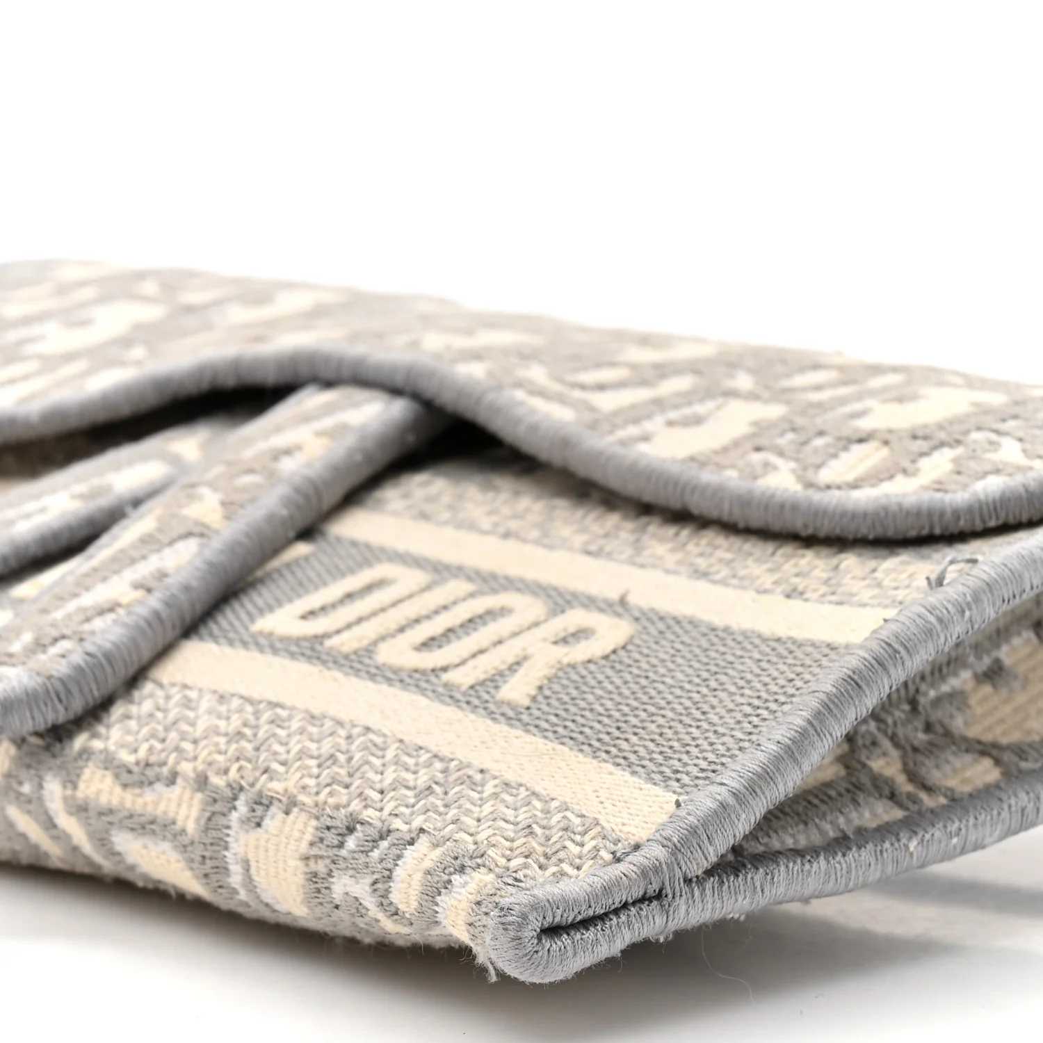 Oblique Slim Saddle Pouch Grey - Top Club