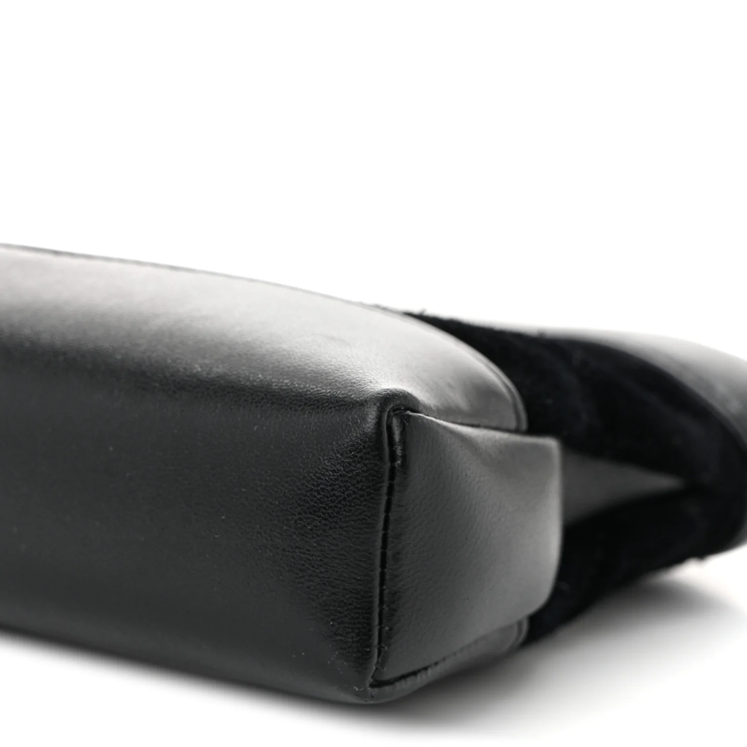 Suede Shiny Crumpled Calfskin Quilted Nano 31 Shopping Bag Black - Top Club