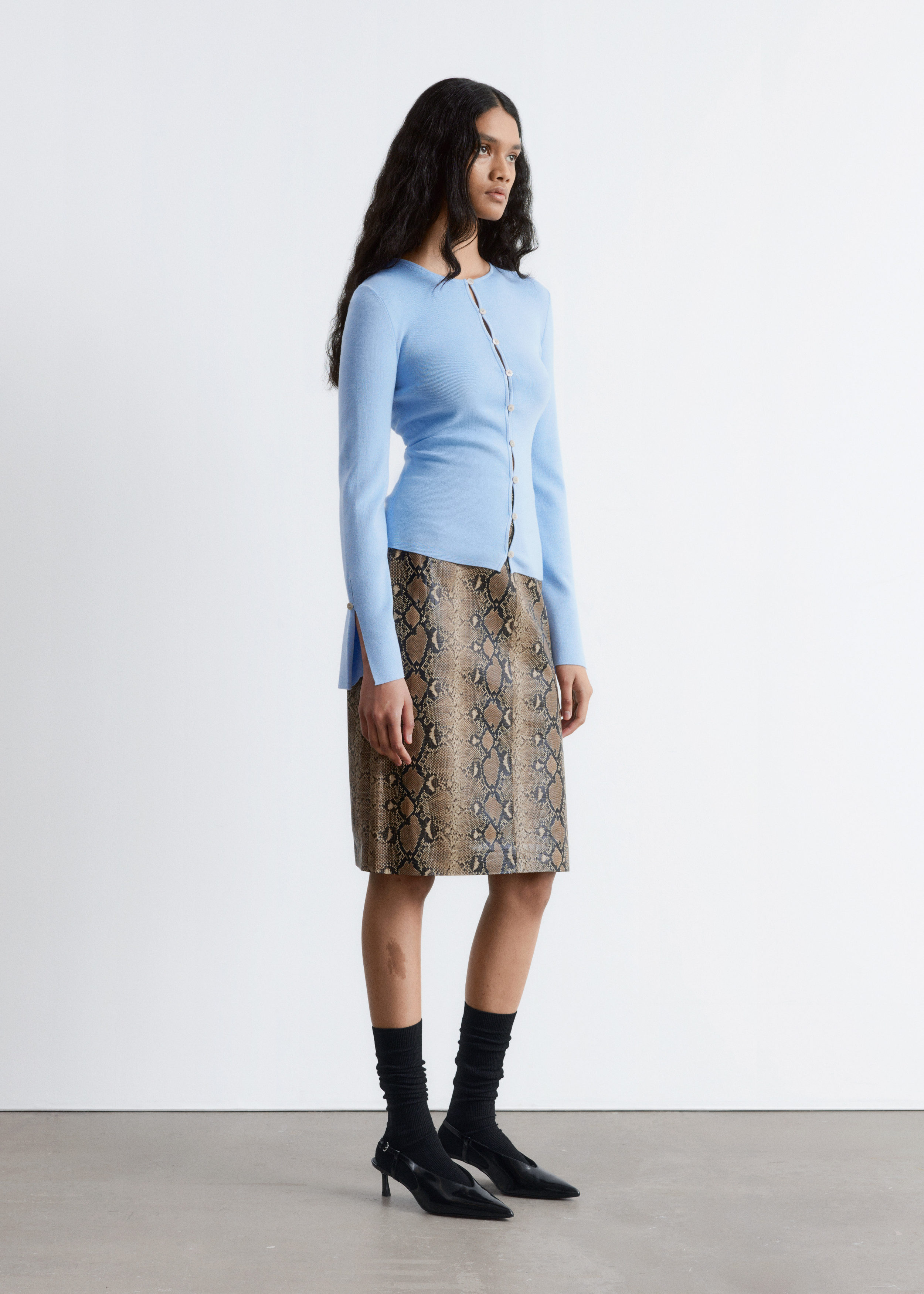 & Other Stories FITTED WOOL CARDIGAN