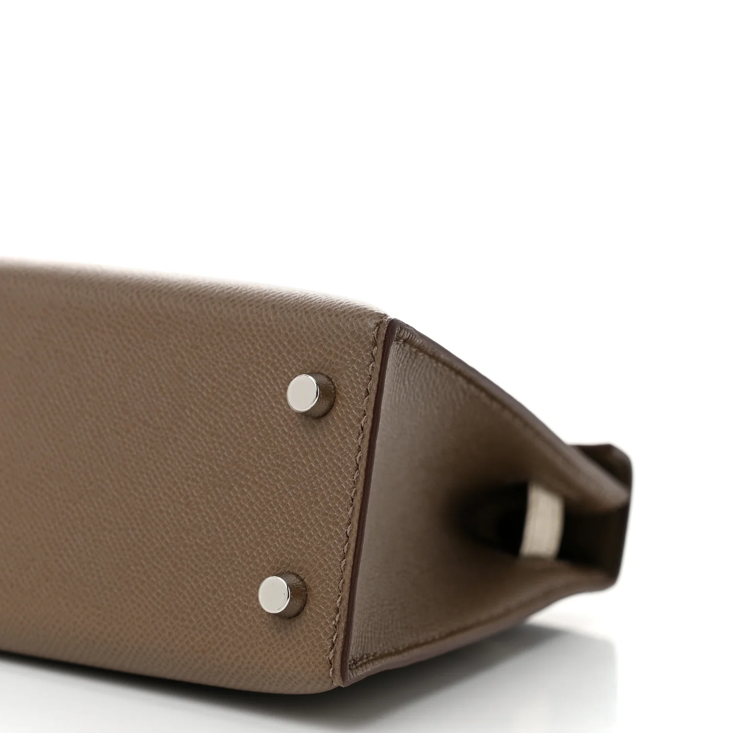 Madame Calfskin Matte Alligator Mini Kelly Sellier Touch 20 Etoupe Beton - Top Club