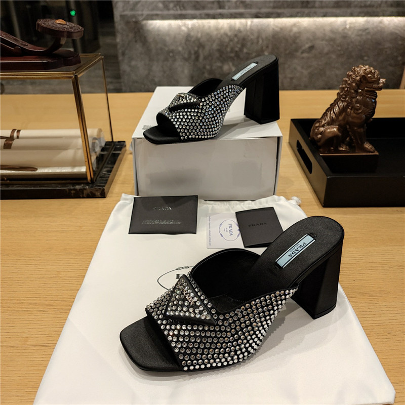 prada block heel square toe sandals - Sneaker Replica Workshop