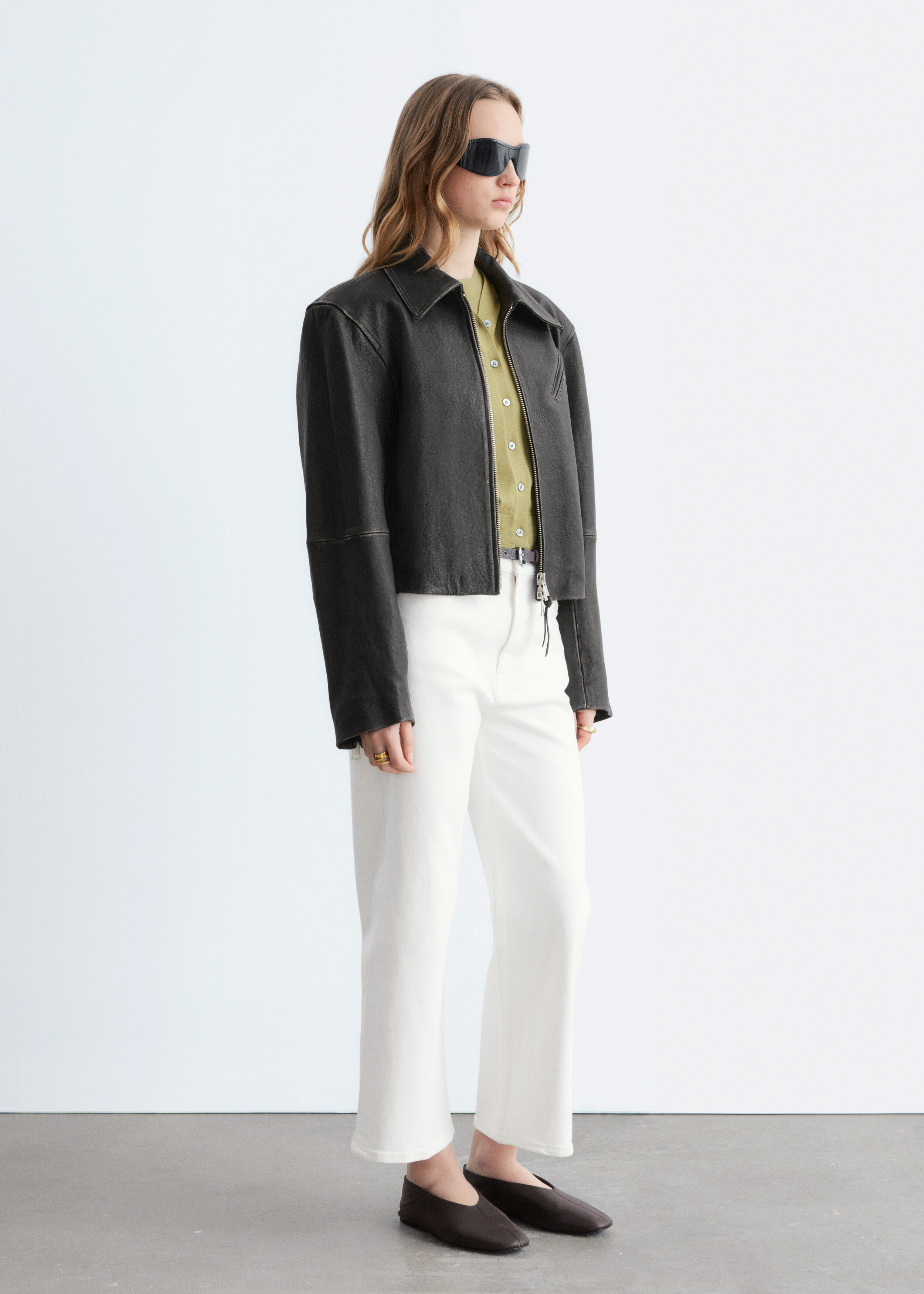 & Other Stories CROPPED WIDE-LEG JEANS