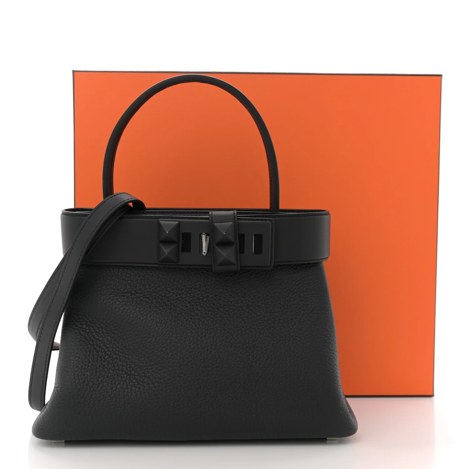 Togo Swift Medor Bag Black - Top Club