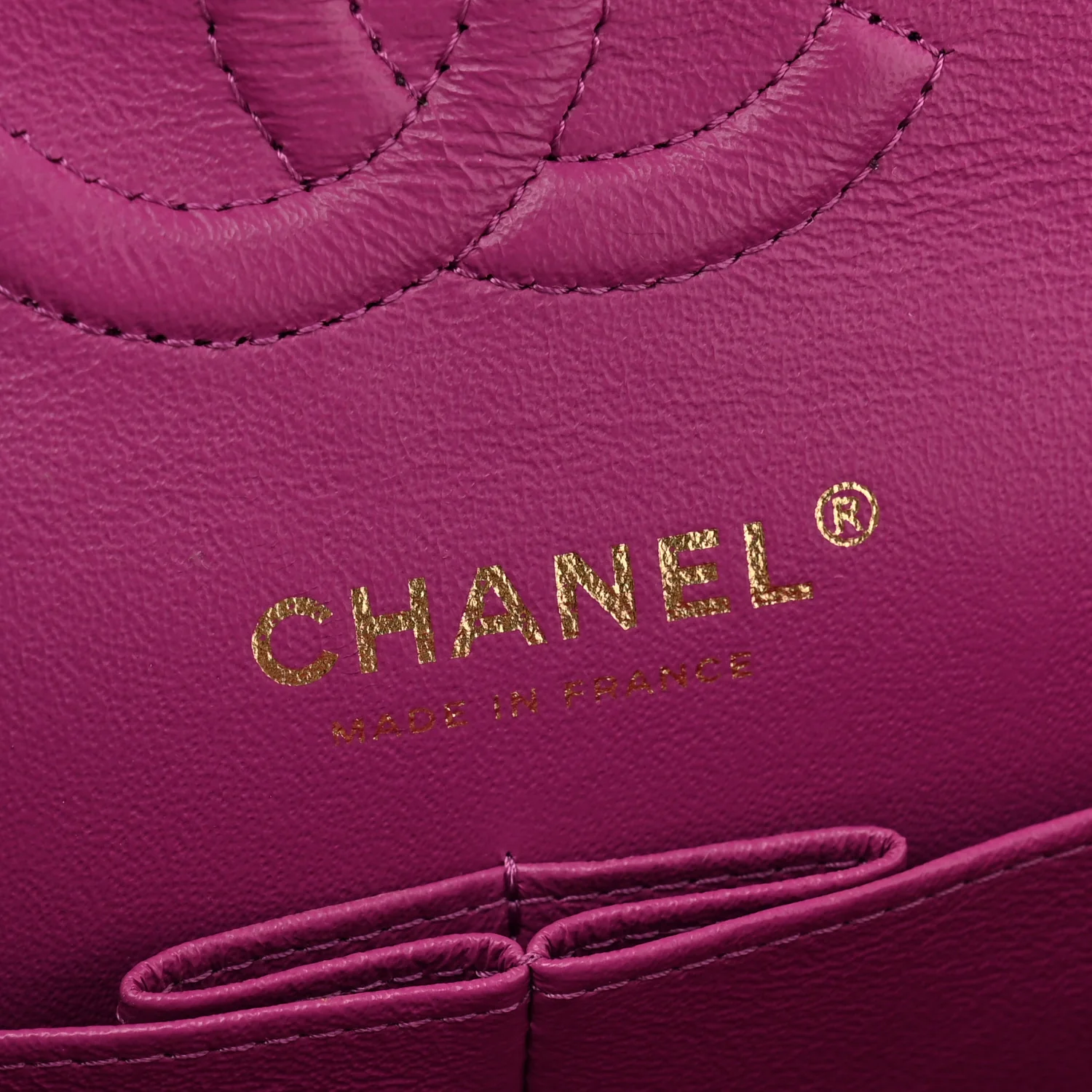 Lambskin Quilted Small Double Flap Purple - Top Club