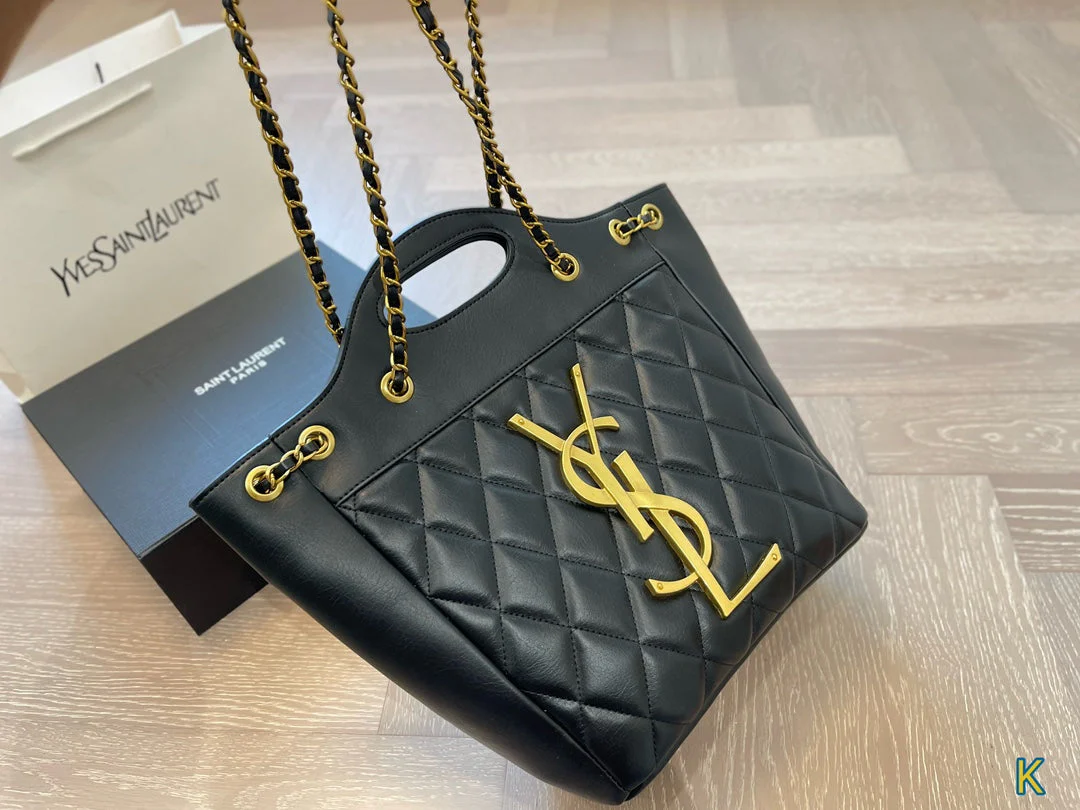 YSL SAINT LAURENT New Shopping Tote Bag 25x27cm - Top Club