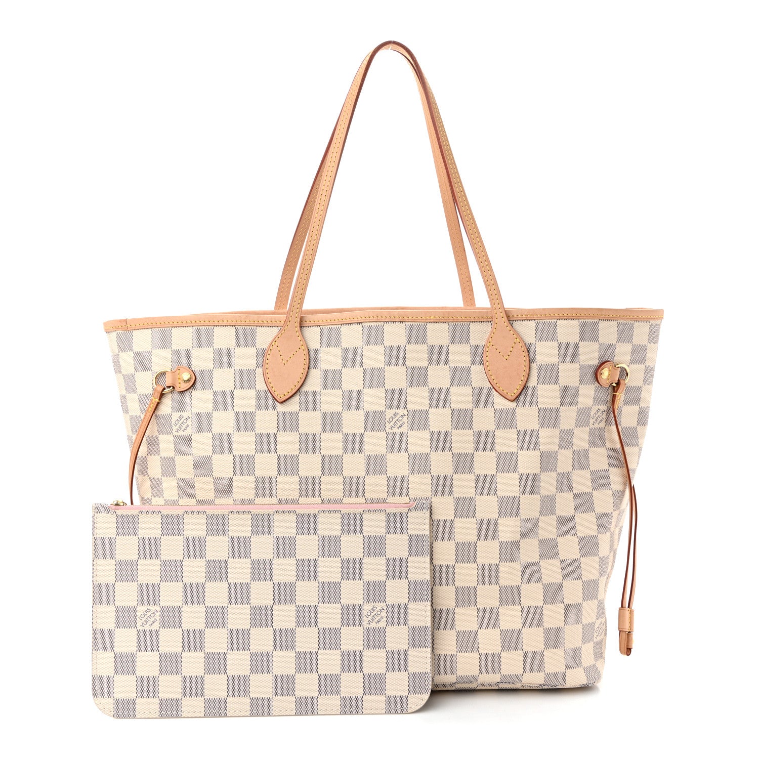 Damier Azur Neo Neverfull MM Rose Ballerine - Top Club