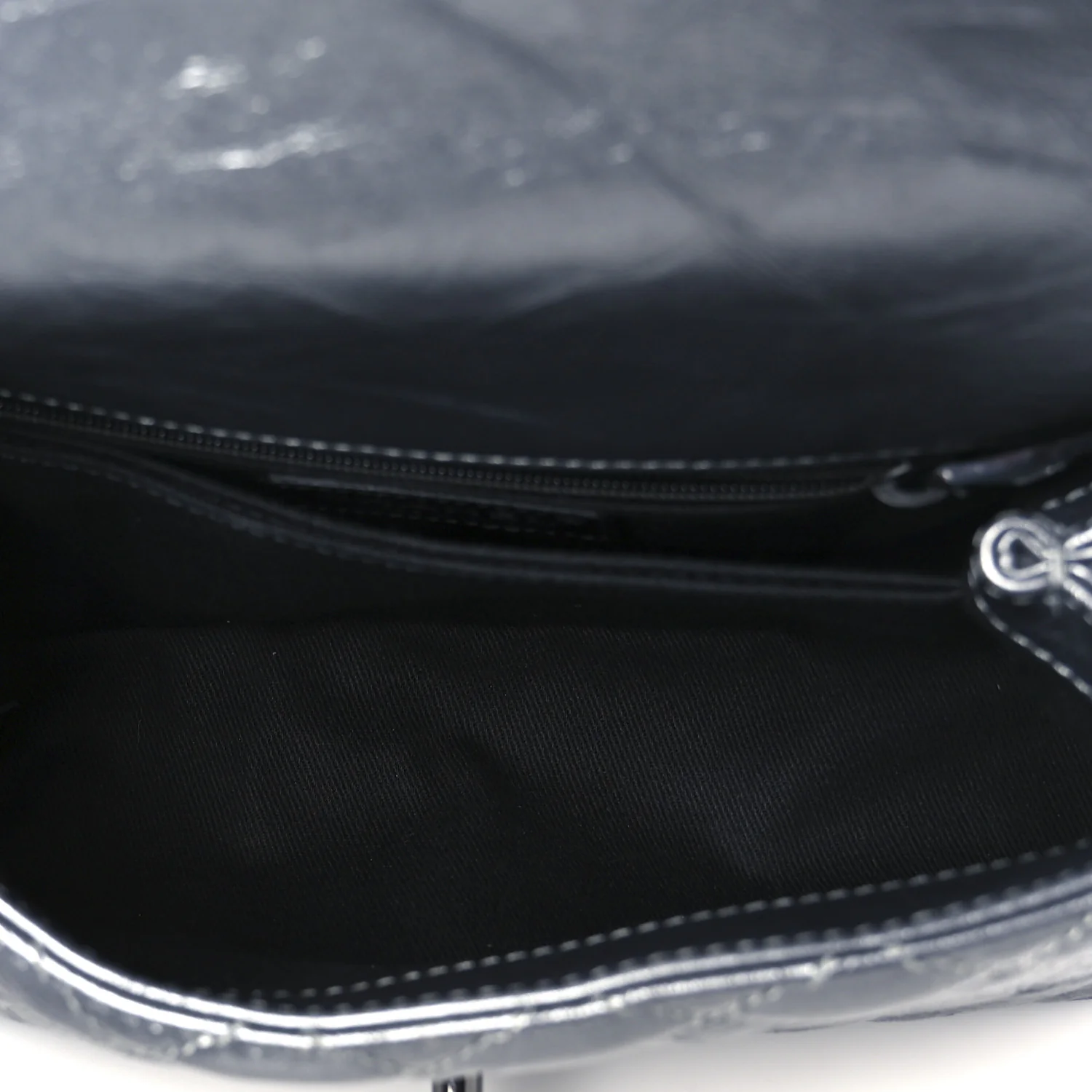 Metallic Aged Calfskin Quilted Mini Coco Handle Flap Charcoal - Top Club
