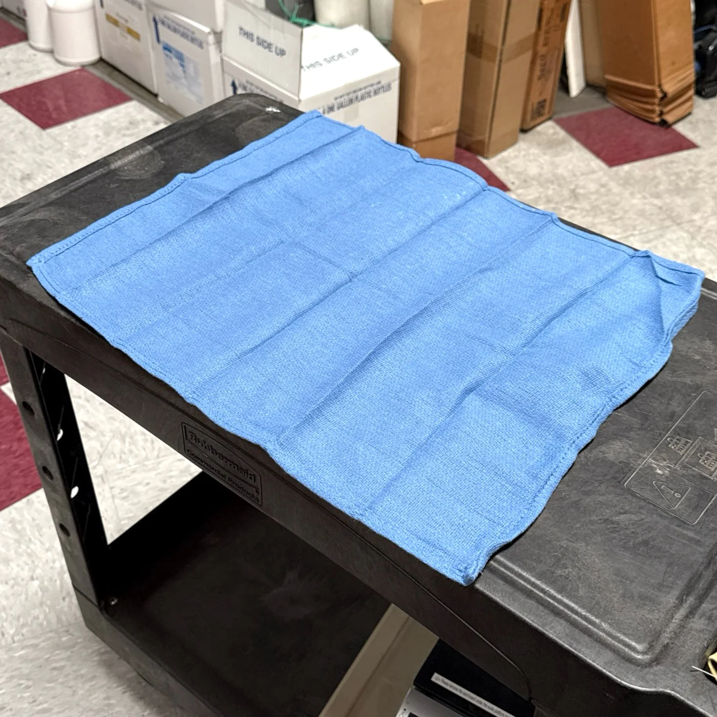 BLUE SURGICAL TOWEL (WAFFLE KNIT) LINT FREE (EACH) - Victorias Cleaning and Janitor