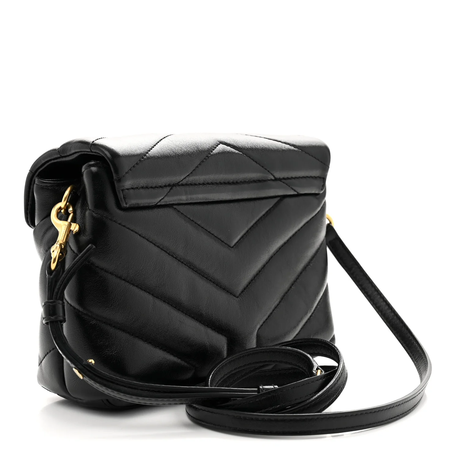 Calfskin Y Quilted Monogram Toy Loulou Crossbody Bag Black - Top Club