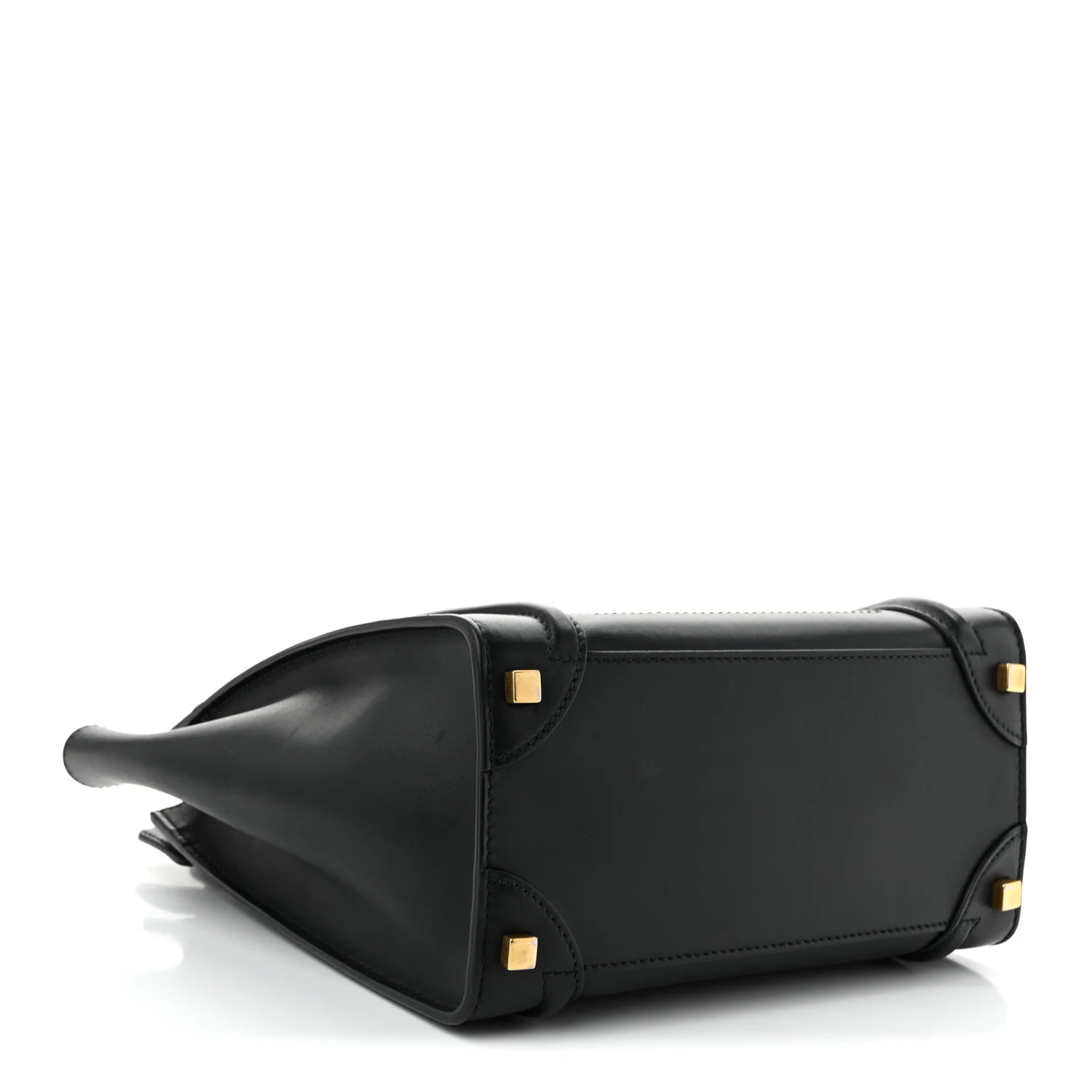 Smooth Calfskin Micro Luggage Black - Top Club