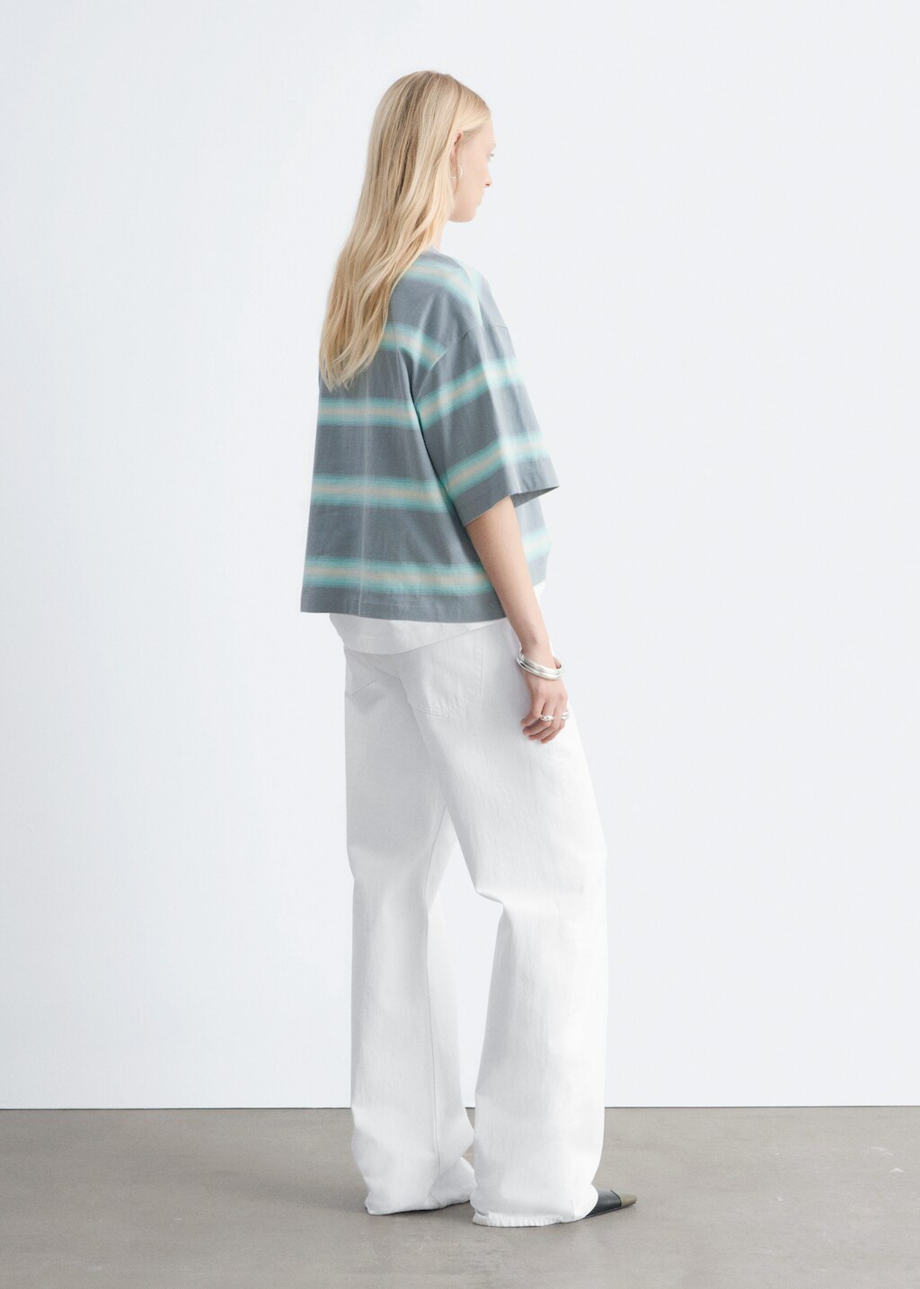 & Other Stories OVERSIZED STRIPED COTTON T-SHIRT