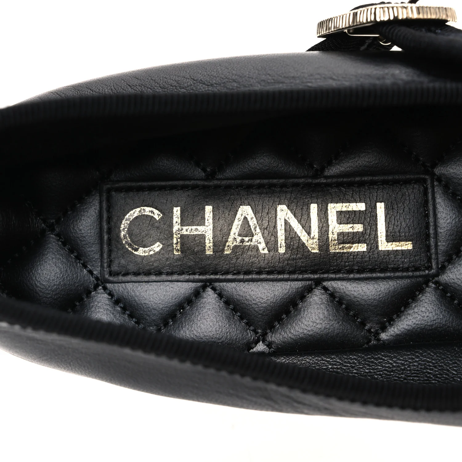 Lambskin Mary Jane Flats 40 Black - Top Club