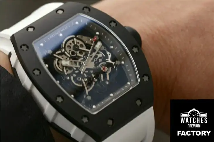 Richard Mille RM055 KV Factory White Strap