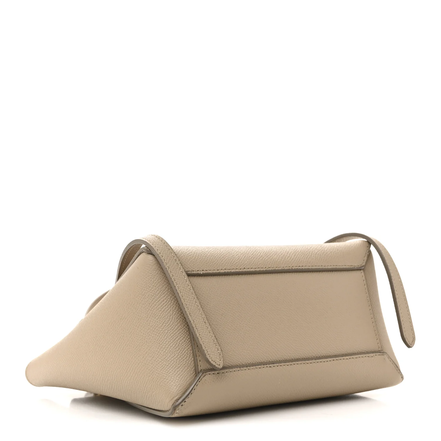 Grained Calfskin Nano Belt Bag Light Taupe - Top Club