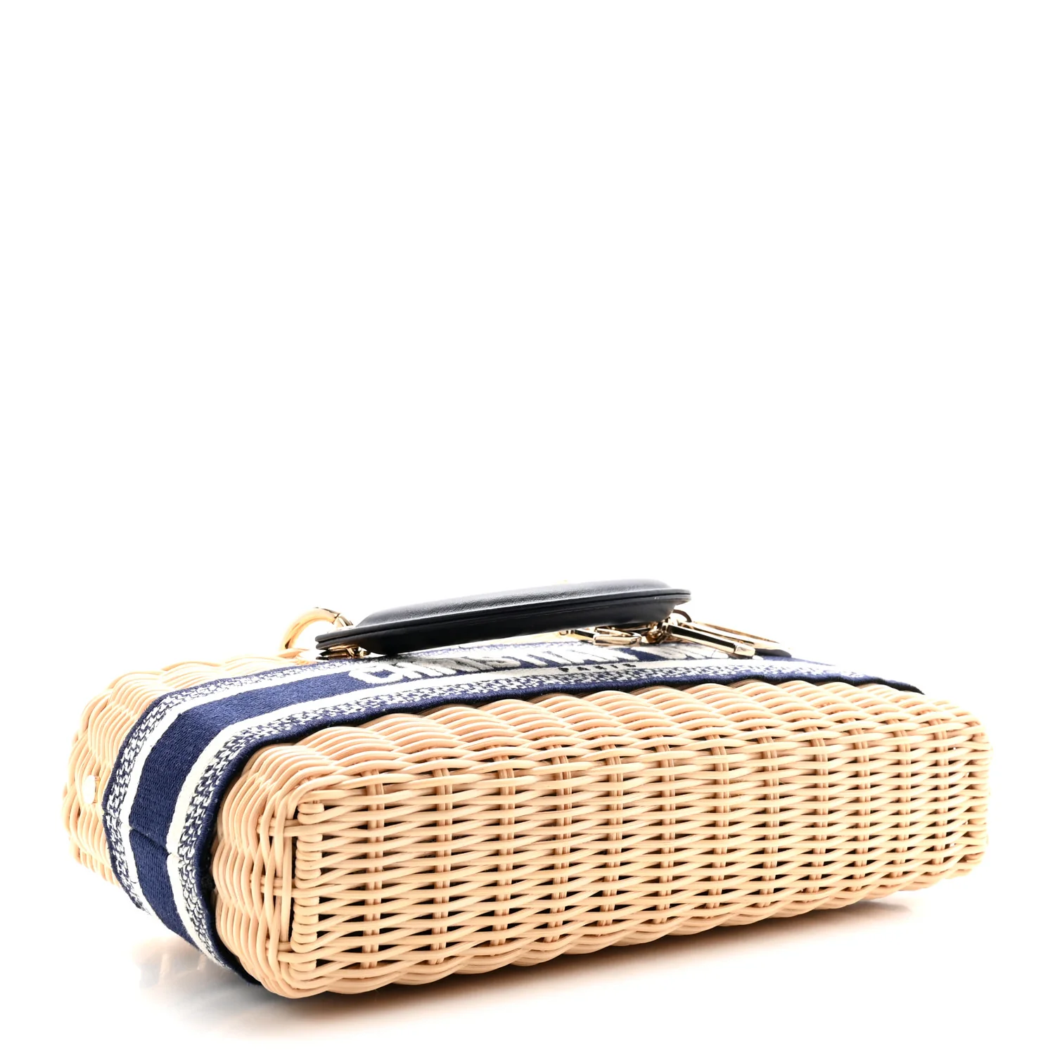 Wicker Oblique Dioriviera Medium Lady D-Joy Bag Blue - Top Club
