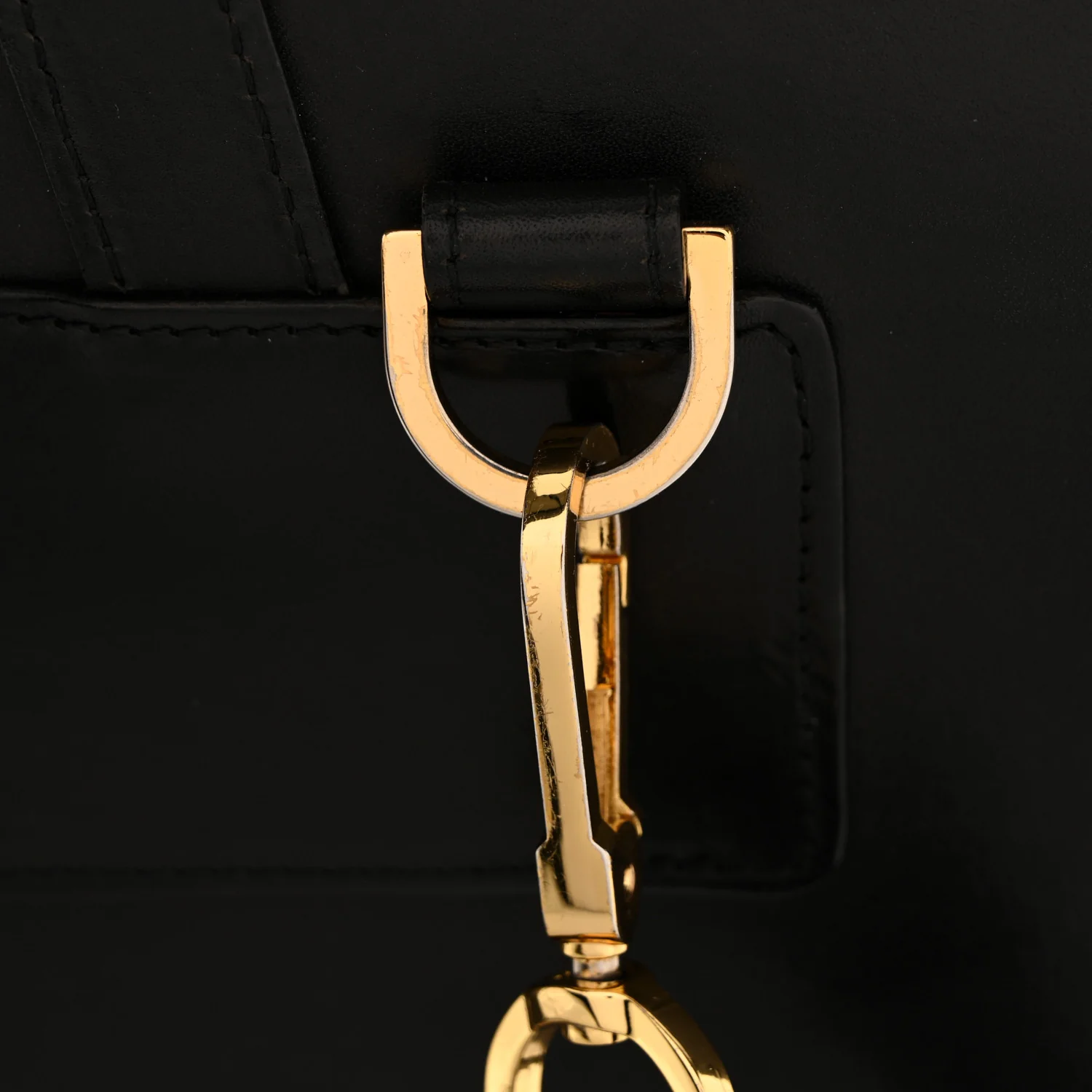 Calfskin Lady Bag Black Flamma - Top Club