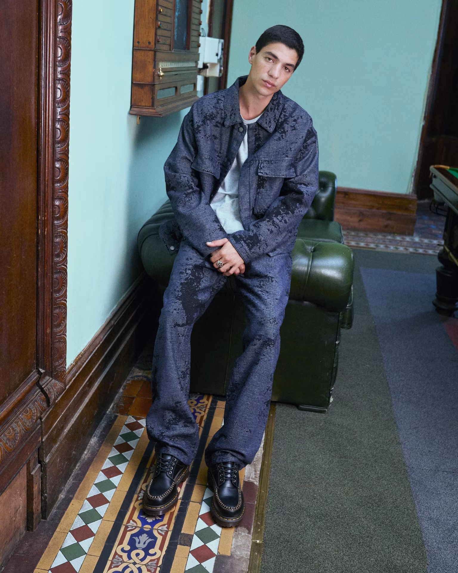 COACH Lowell Leather Moc Toe Shoes