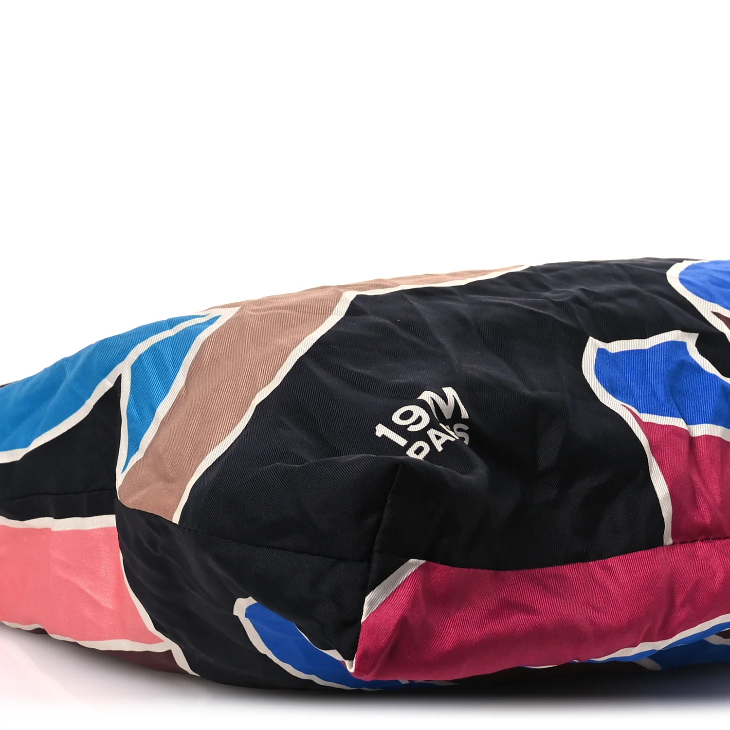 Caviar Fabric Foldable Tote Bag With Chain Black Multicolor - Top Club
