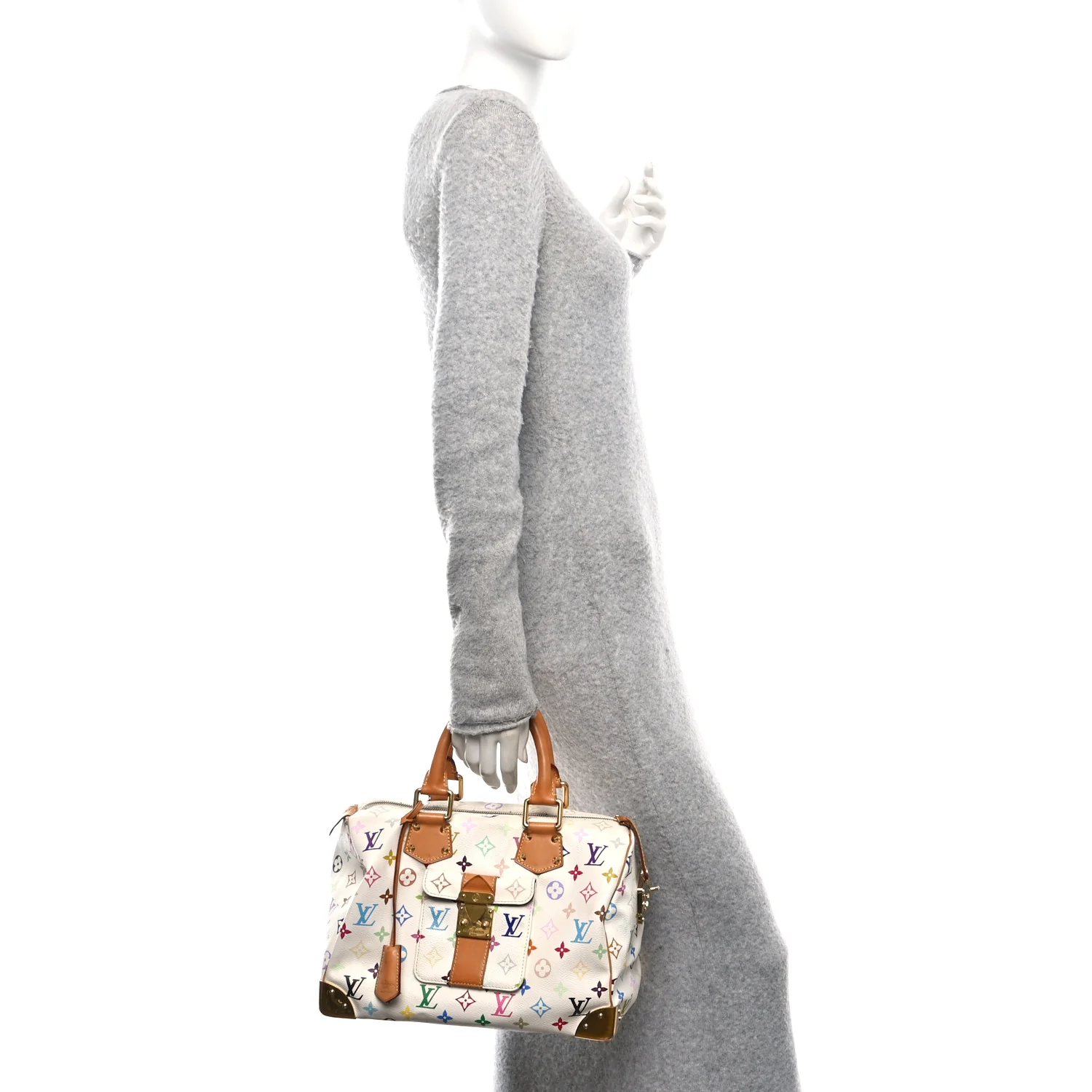 Monogram Multicolor Speedy 30 White
