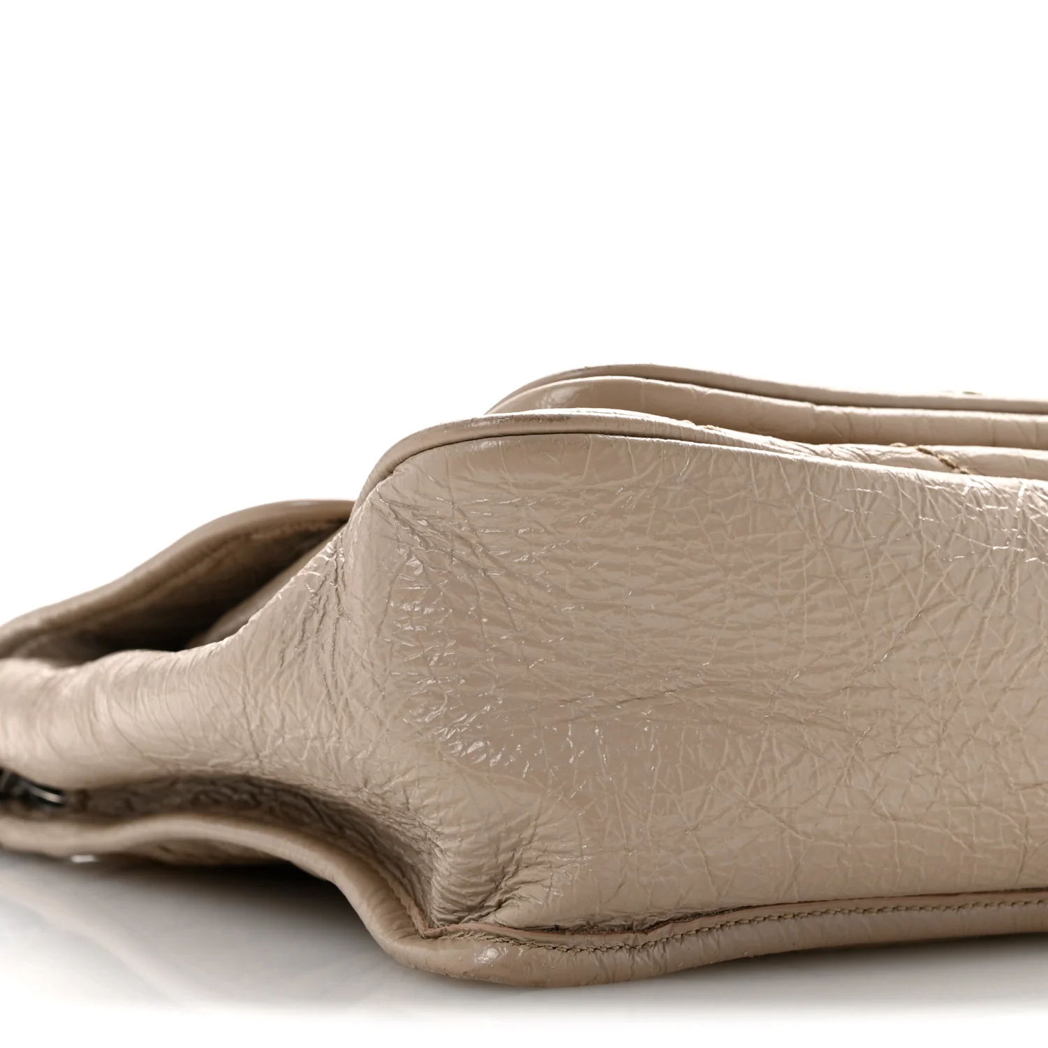 Crinkled Calfskin Matelasse Monogram Medium Niki Chain Satchel Gold Sand - Top Club