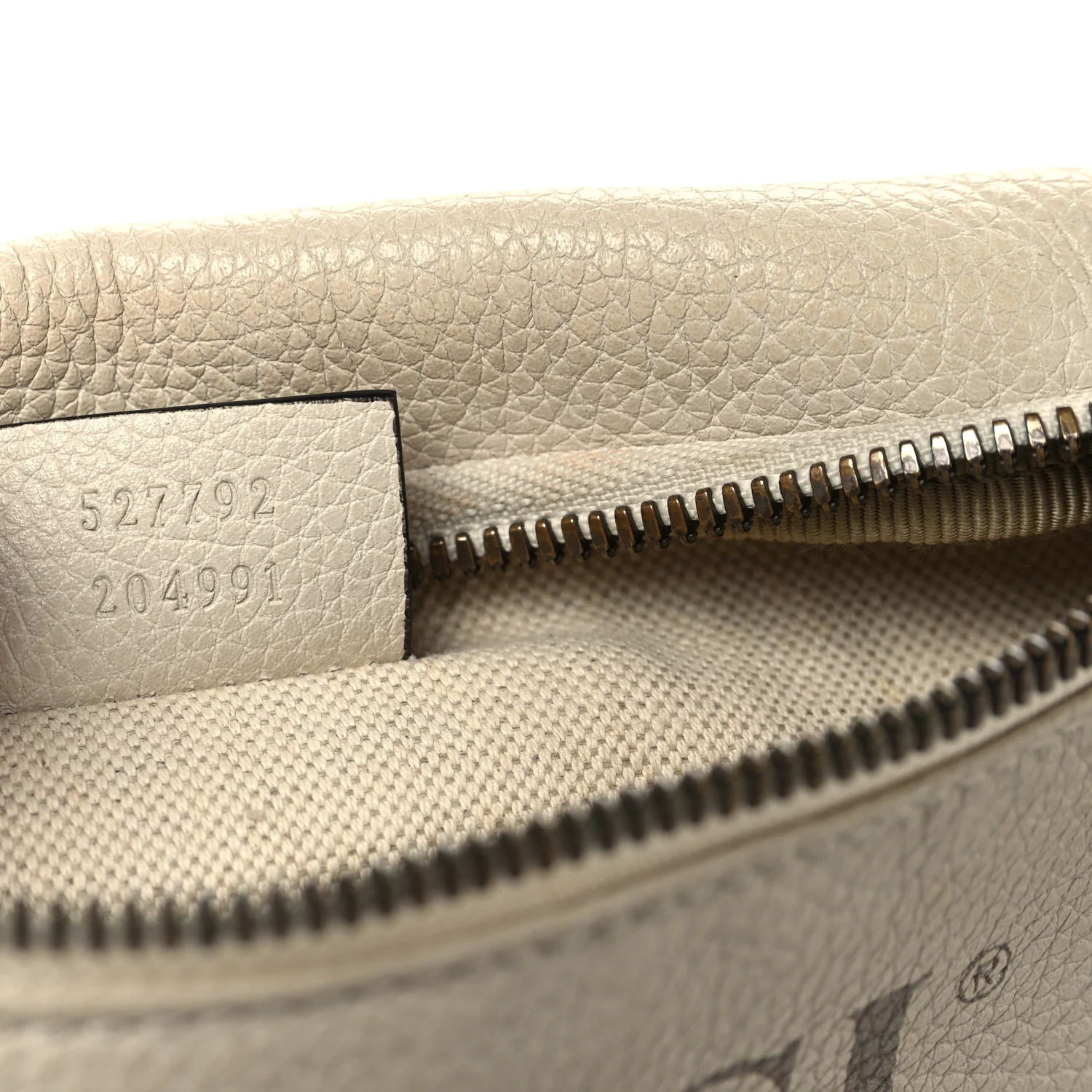 Grained Calfskin Small Logo Belt Bag White - Top Club