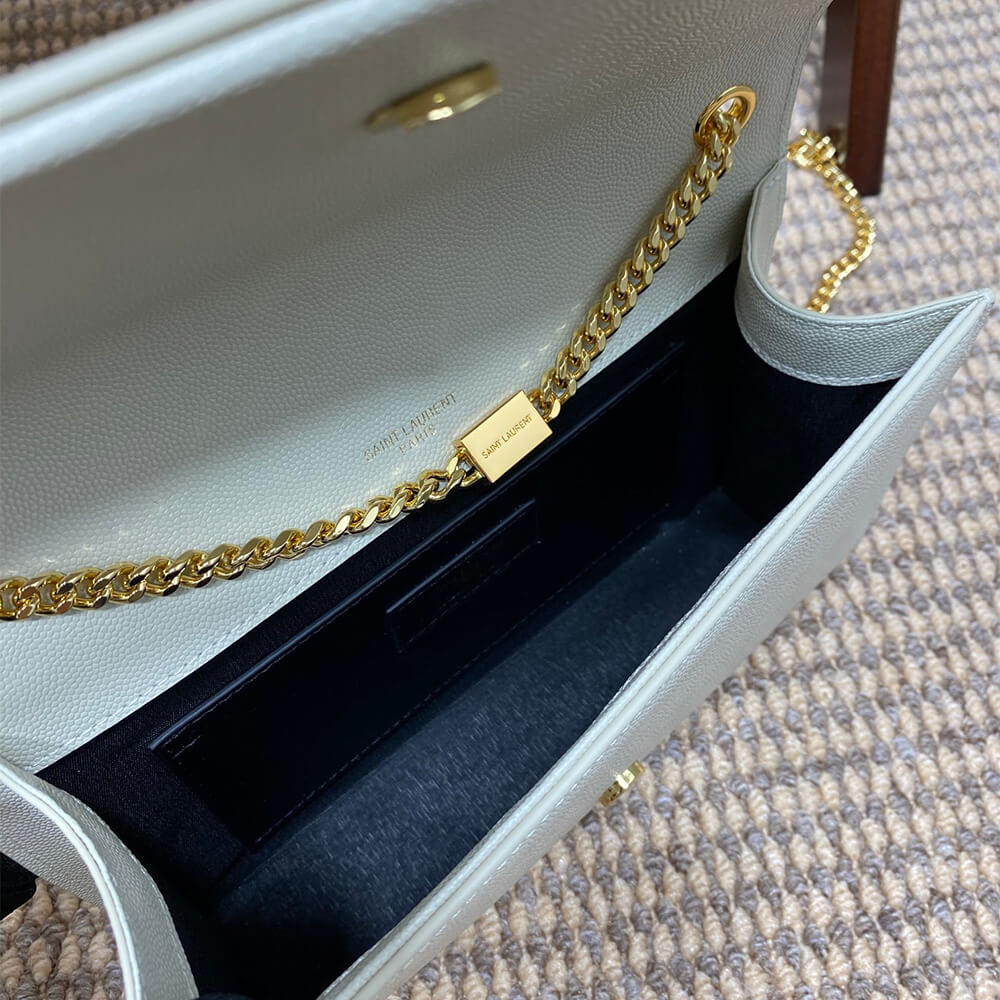 YSL kate medium tassel in grain de poudre embossed leather - Top Club