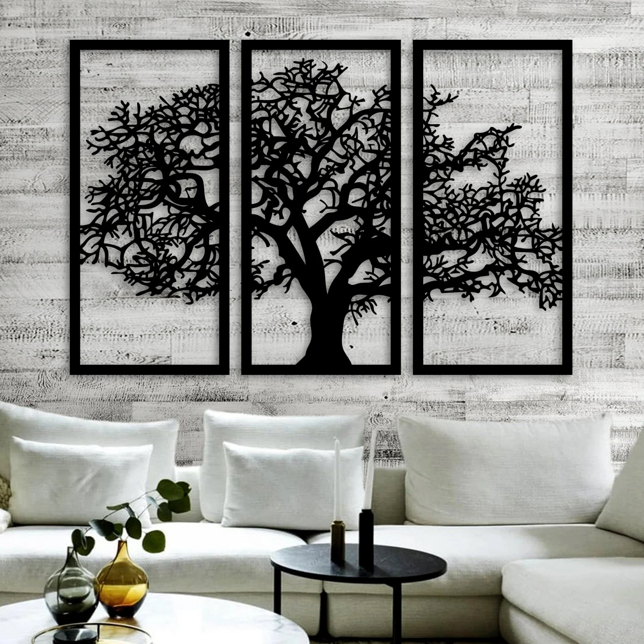 Tree Panels Metal Wall Art - Alvarez Pro Painting LLC
