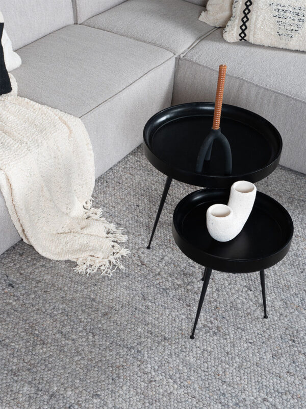 Vloerkleed Stone lichtgrijs 200x280 cm
