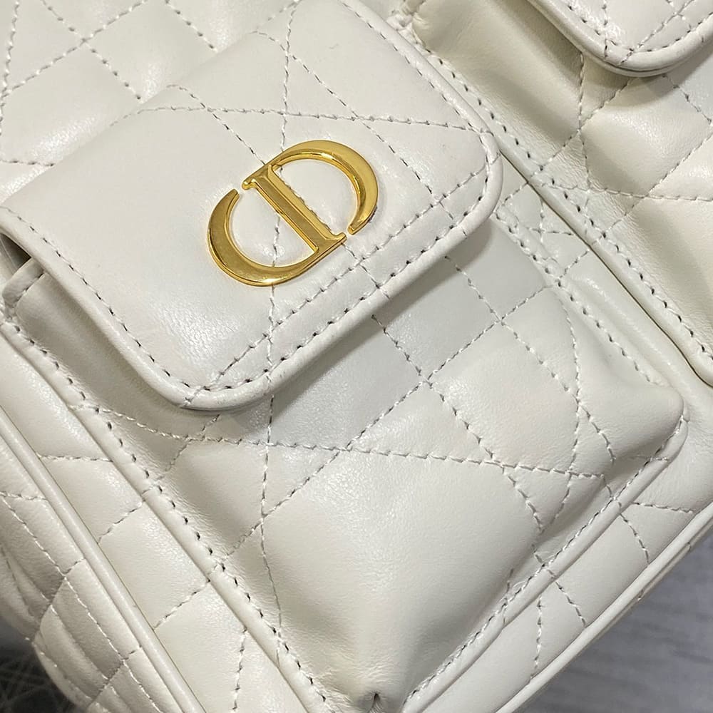 Dior Medium Dior Caro Multicarry Backpack with Chain(HIGH-END GRADE) - Top Club