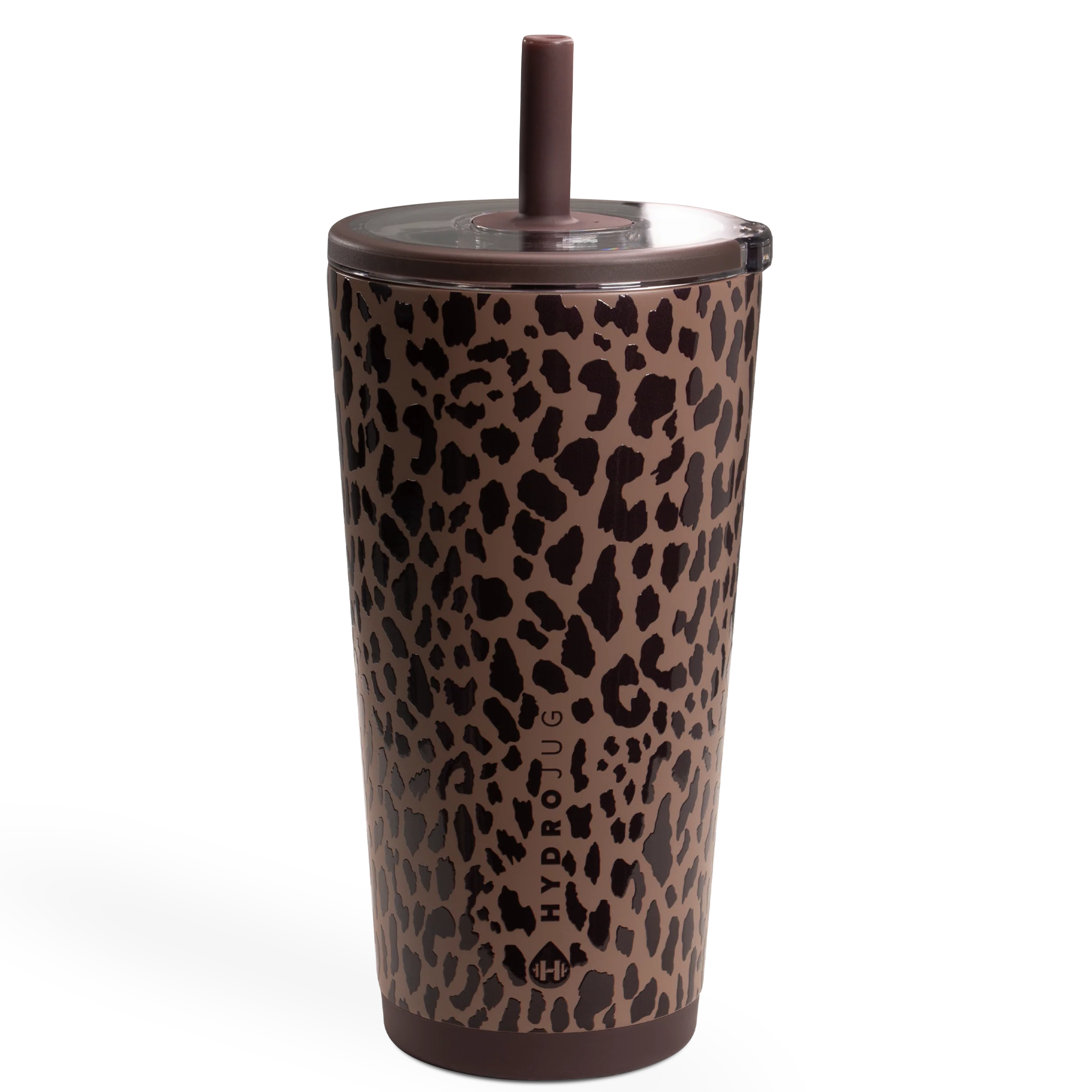 Everyday Tumbler 20oz FreeSip® Stainless Steel Water Bottle - Brown Leopard