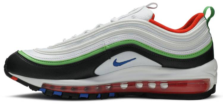 Air Max 97 GS  White Royal Green Nebula  921522-105 - Sneaker Replica Workshop