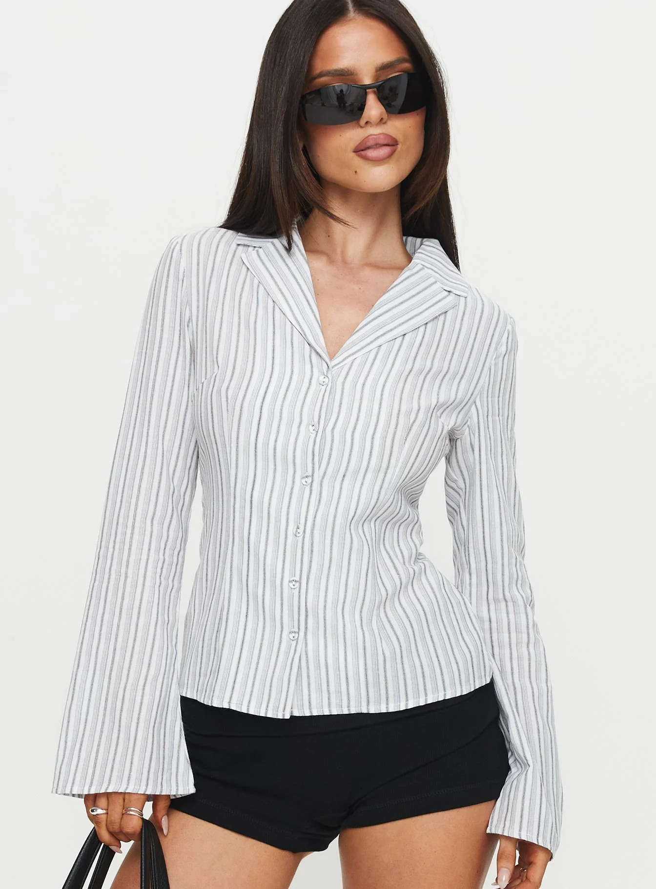 Myers Stripe Top White
