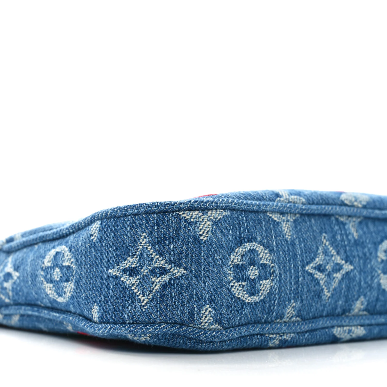 LV X TM Monogram Denim Cerises Pochette Accessories Blue - Top Club