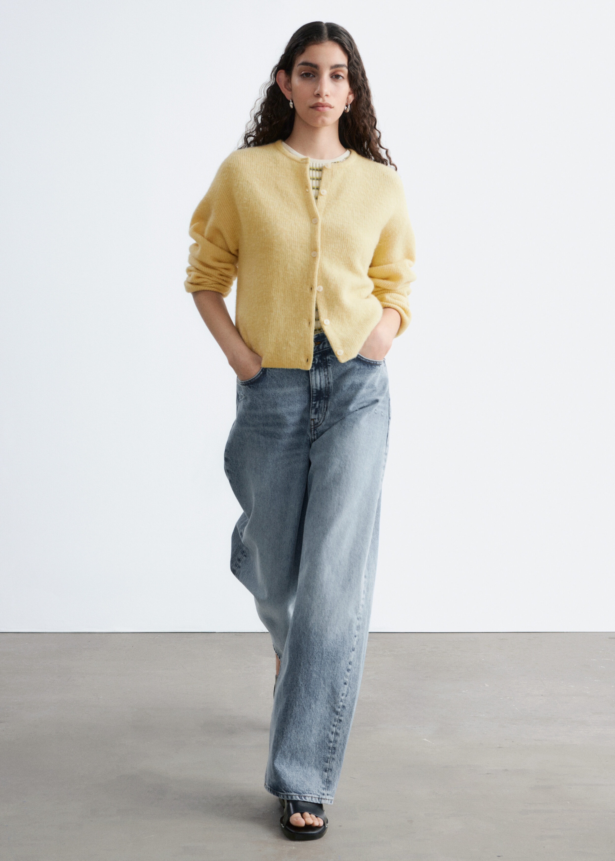 & Other Stories ALPACA-BLEND KNITTED CARDIGAN