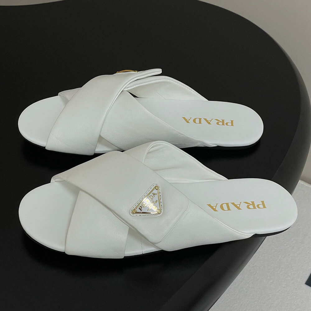 Prada Padded nappa leather slides - Top Club