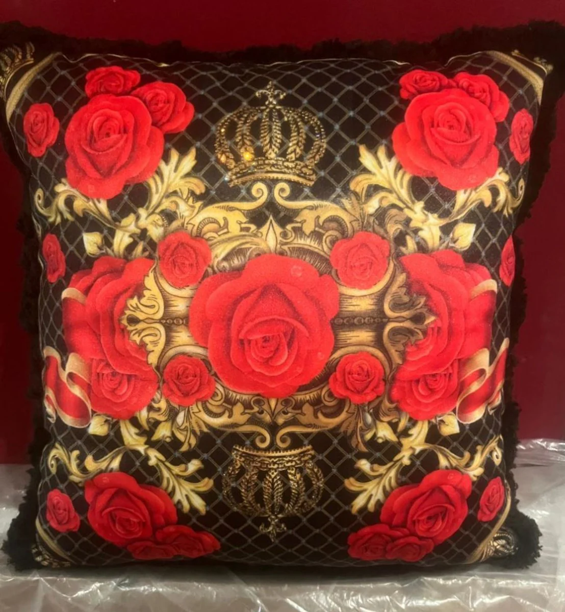 Harald Glööckler luxury decorative cushion Pompöös by Kronen & Rosen 45 cm